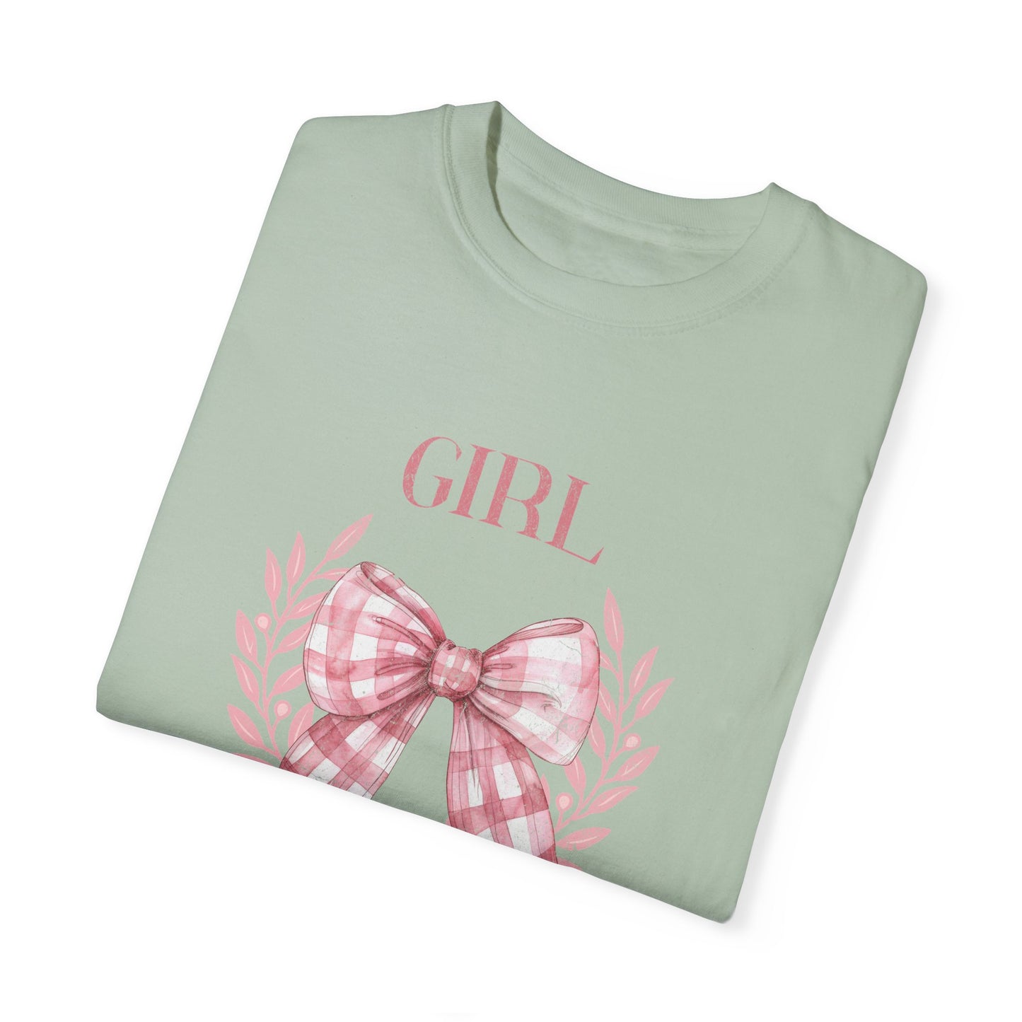 Girl Mama T-Shirt | Floral Bow Design | Perfect for Mother's Day Coquette