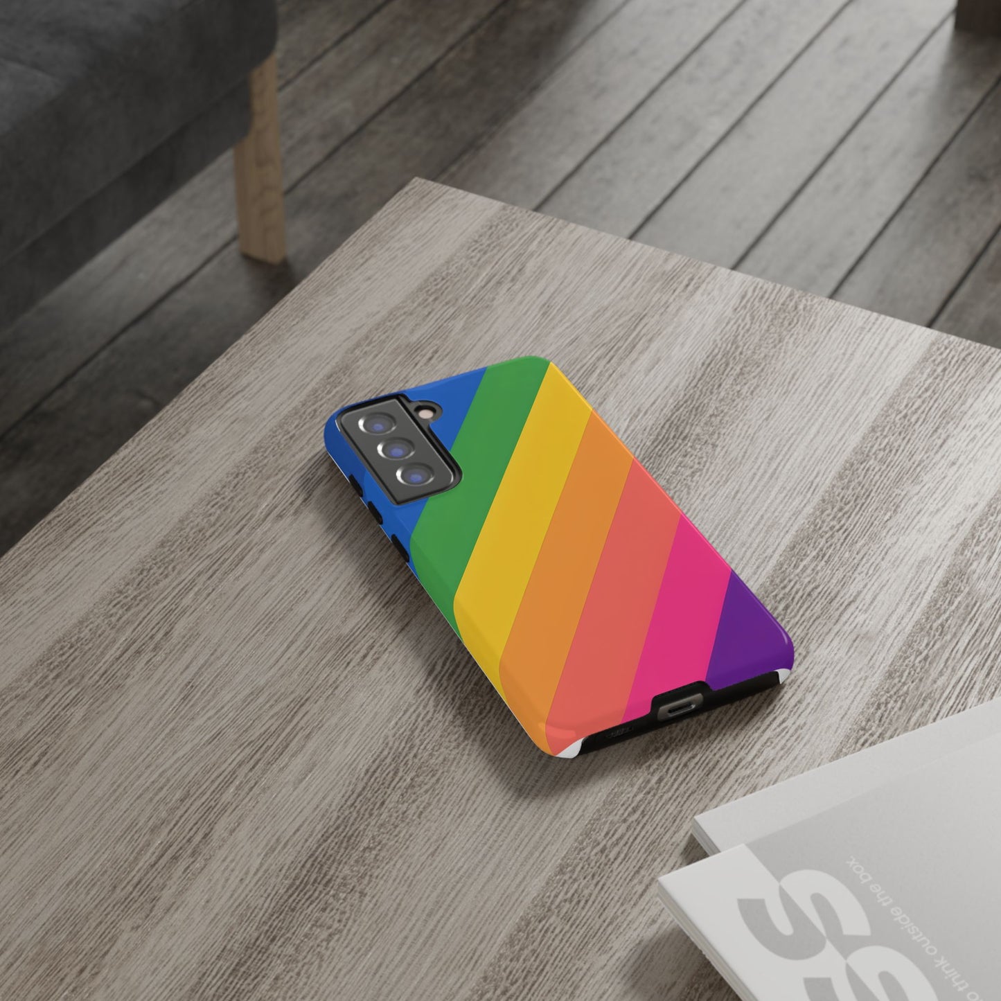 Vibrant Rainbow Phone Case - Tough & Stylish