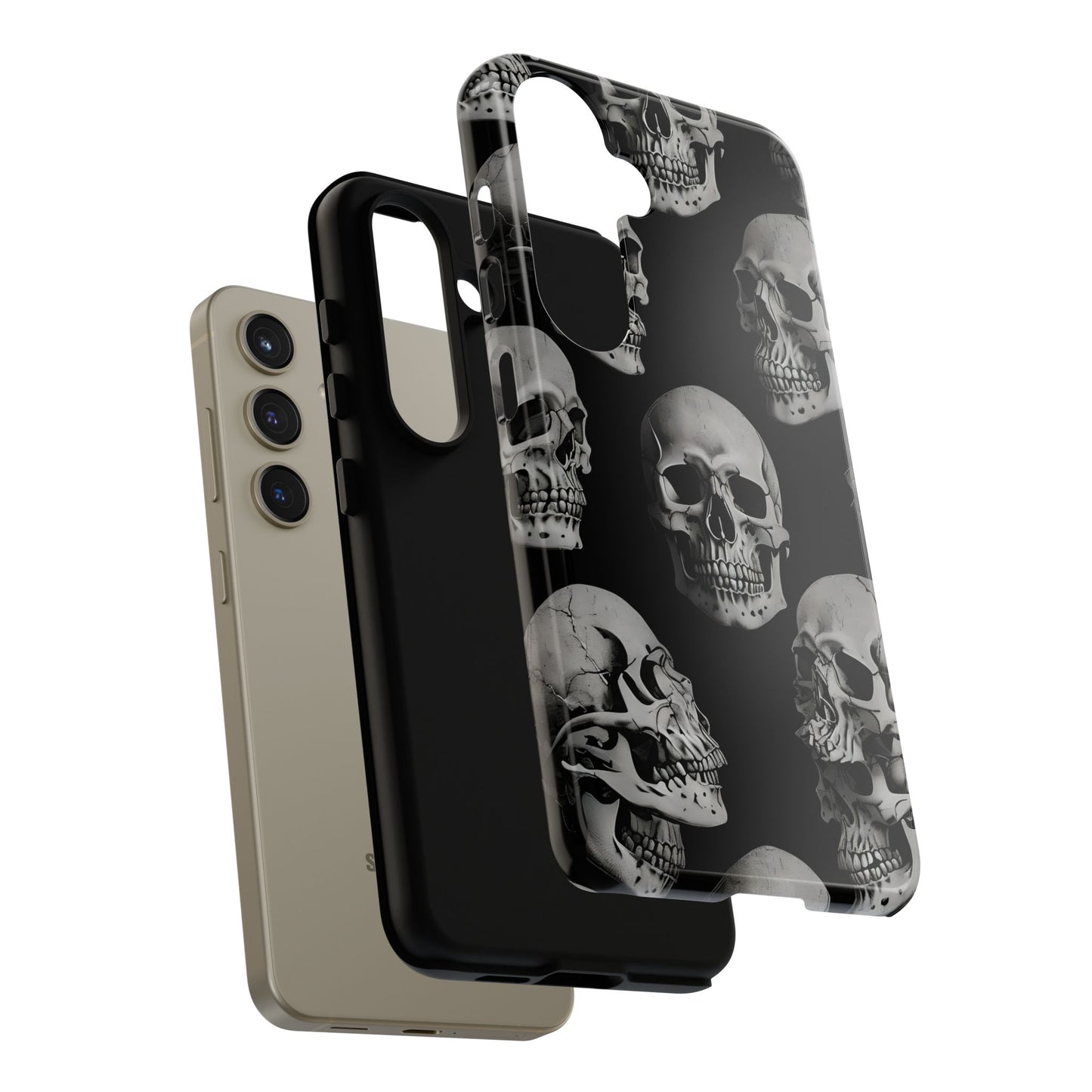 Skull Print Phone Case - Tough Cases for Bold Style