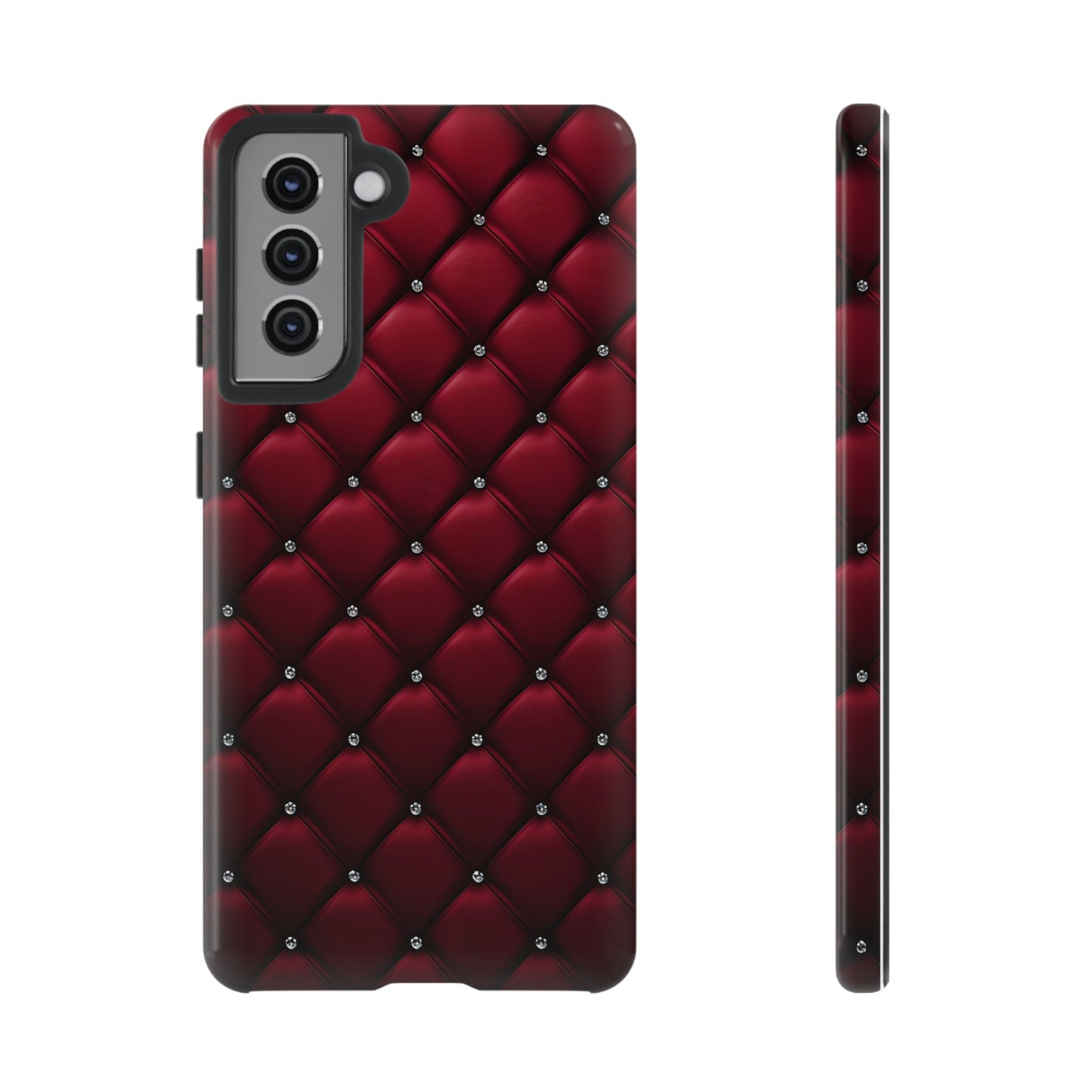 Luxurious Red Leather Phone Case – Stylish Protection for Your Device