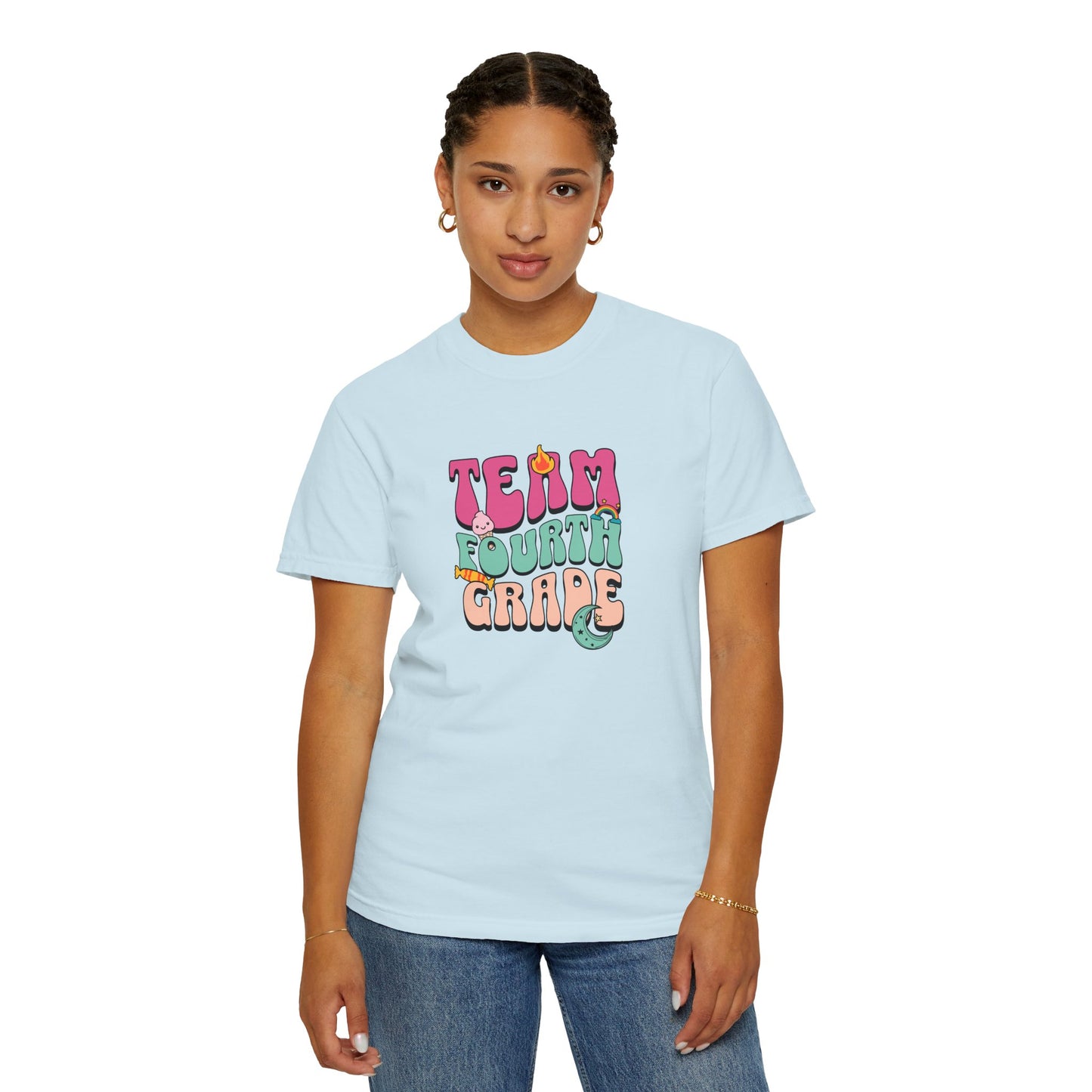 PERSONALIZED! Team Fourth Grade T-Shirt | Unisex Garment-Dyed Tee for Kids