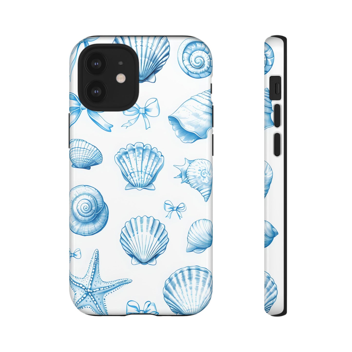 Coquette-Coastal Ocean-Themed Phone Case - Seashell and Starfish Design