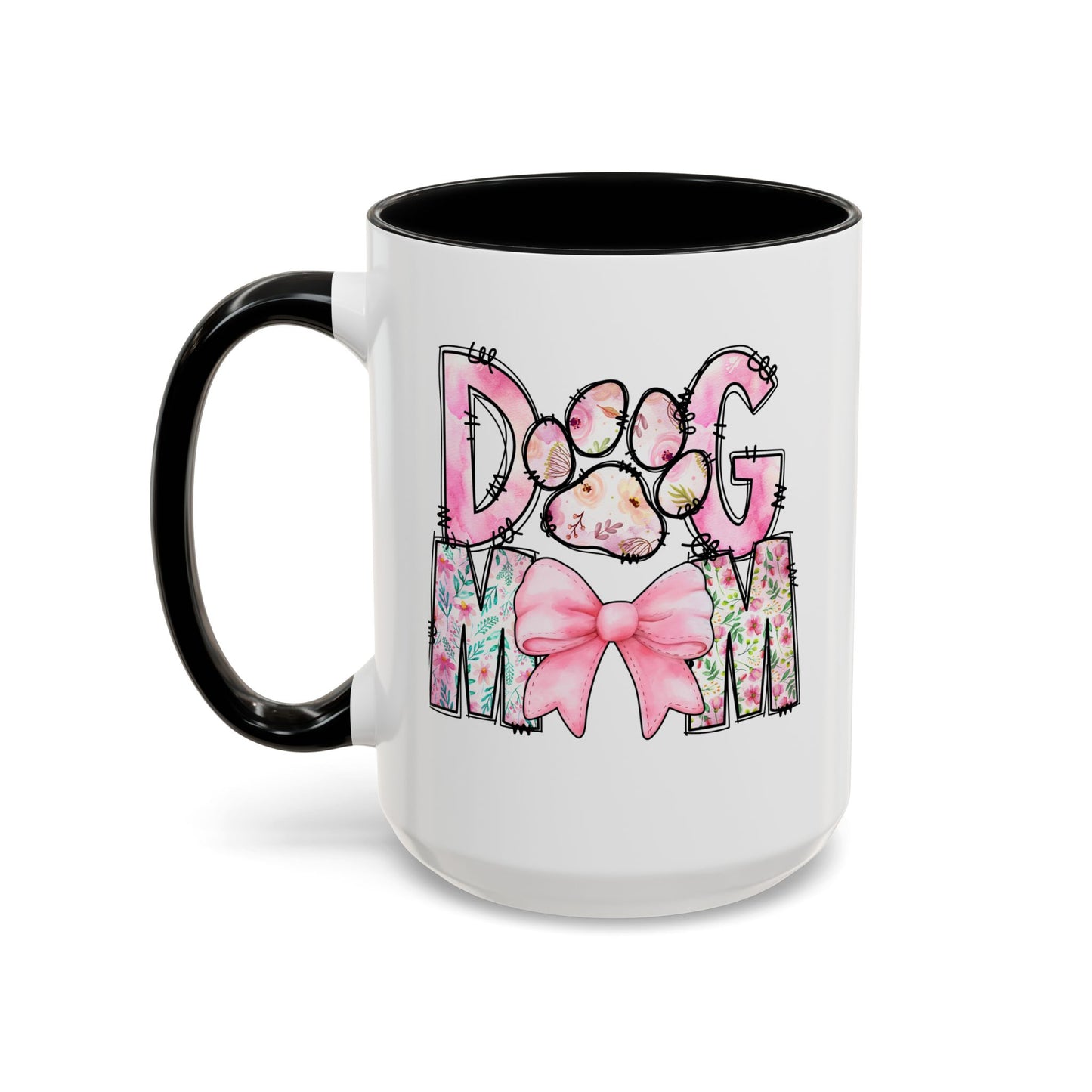 Dog Mom Accent 15oz Coffee Mug - Perfect Gift for Pet Lovers