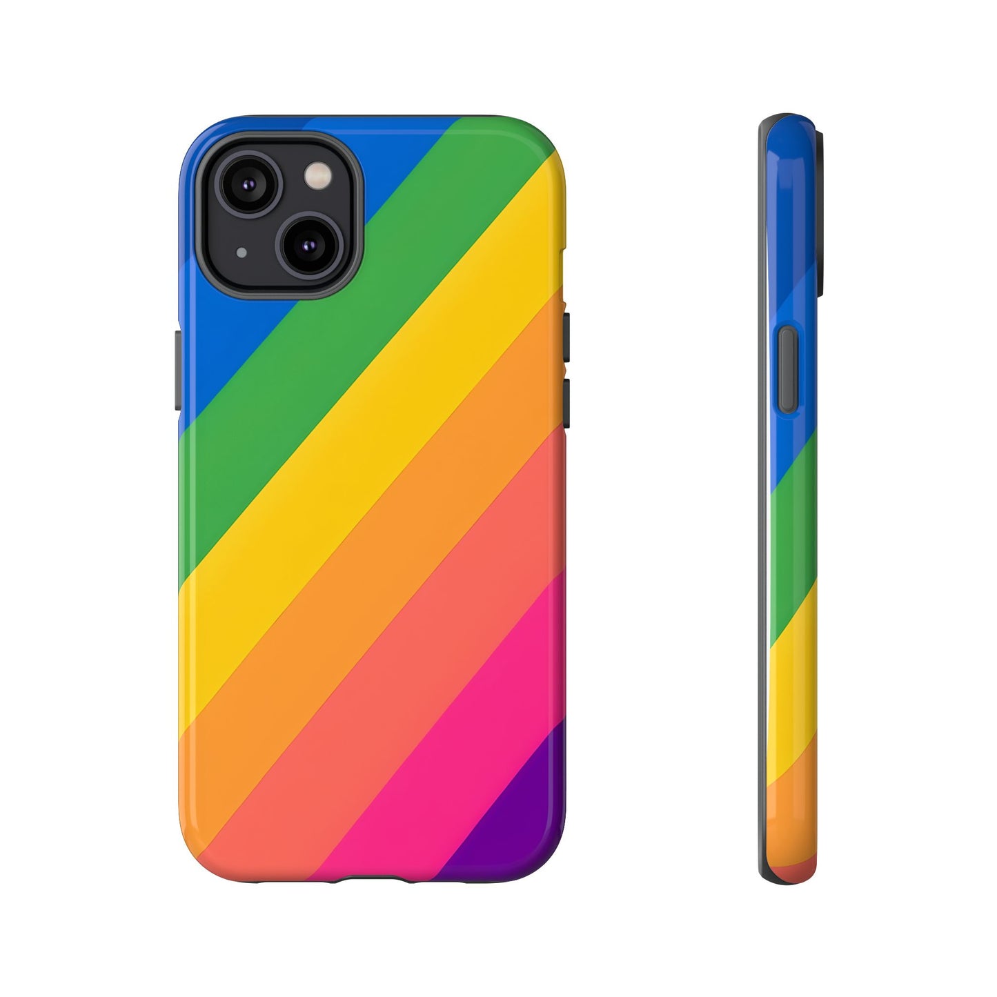Vibrant Rainbow Phone Case - Tough & Stylish