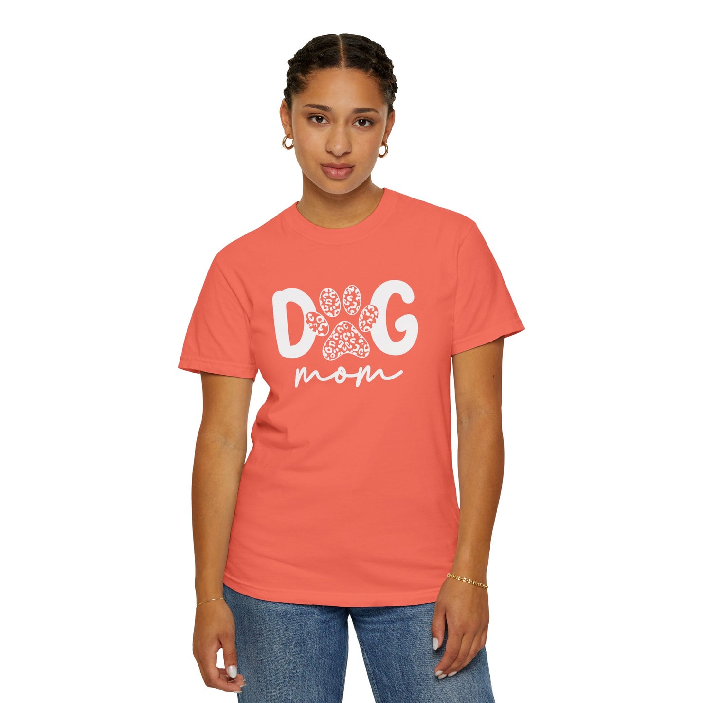 Dog Mom Unisex Garment-Dyed T-Shirt | Cute Pet Lover Tee