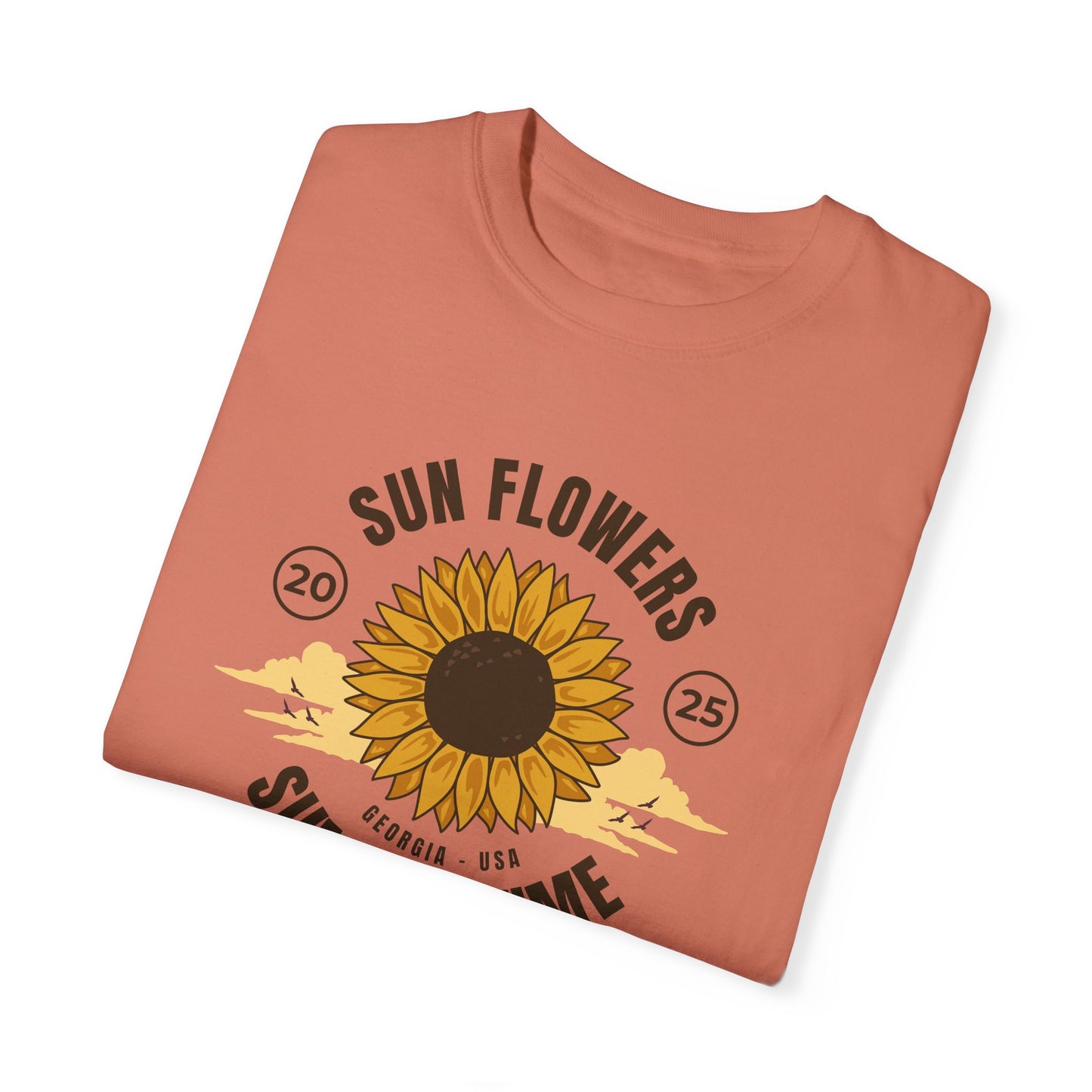 Sunflower Summer Time Unisex T-Shirt PERSONALIZED
