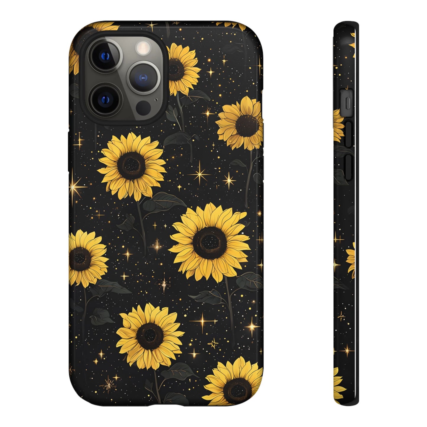 Sunflower Galaxy Tough Case - Durable Phone Cover with Floral Design