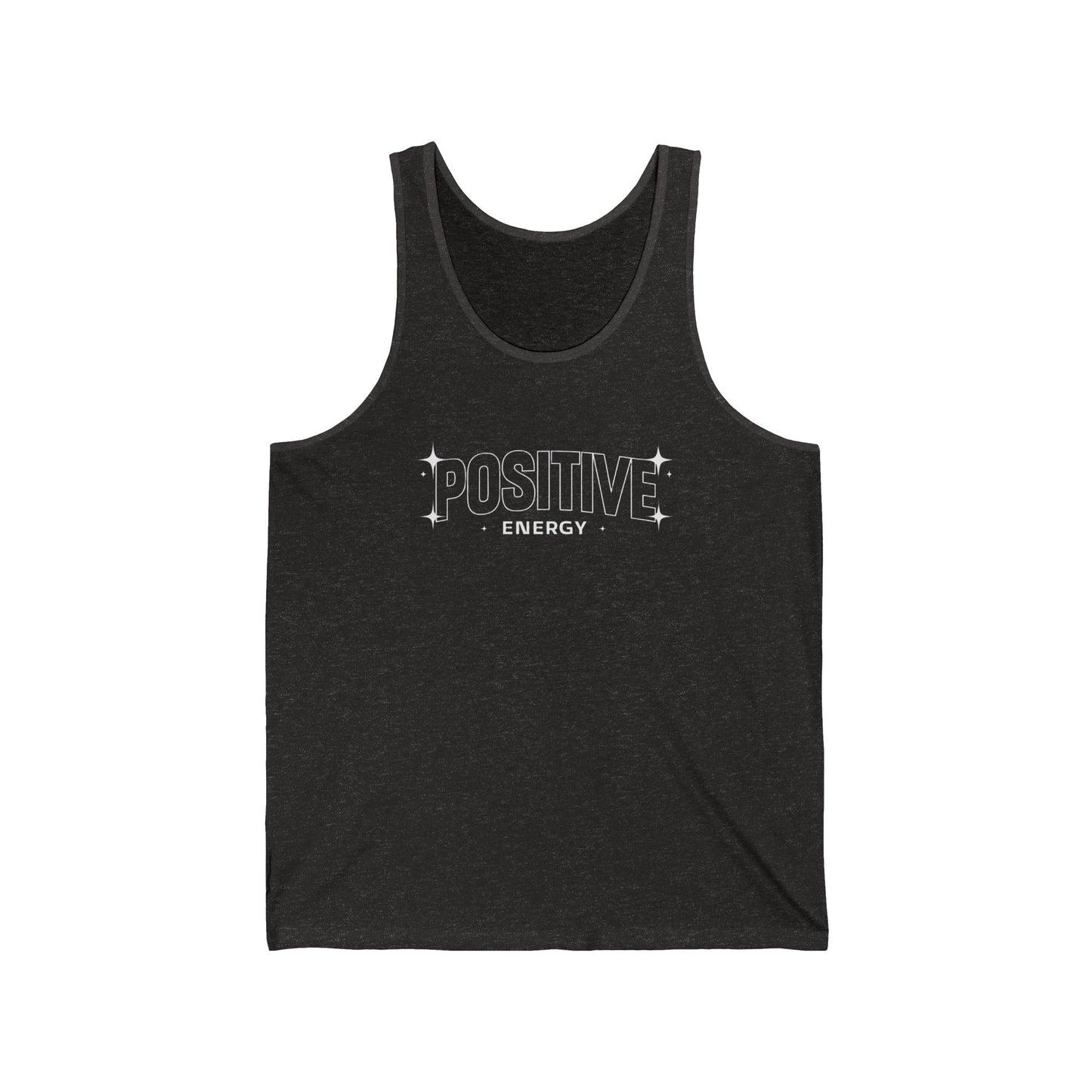 Positive Energy Unisex Jersey Tank - Motivational Summer Fitness Top