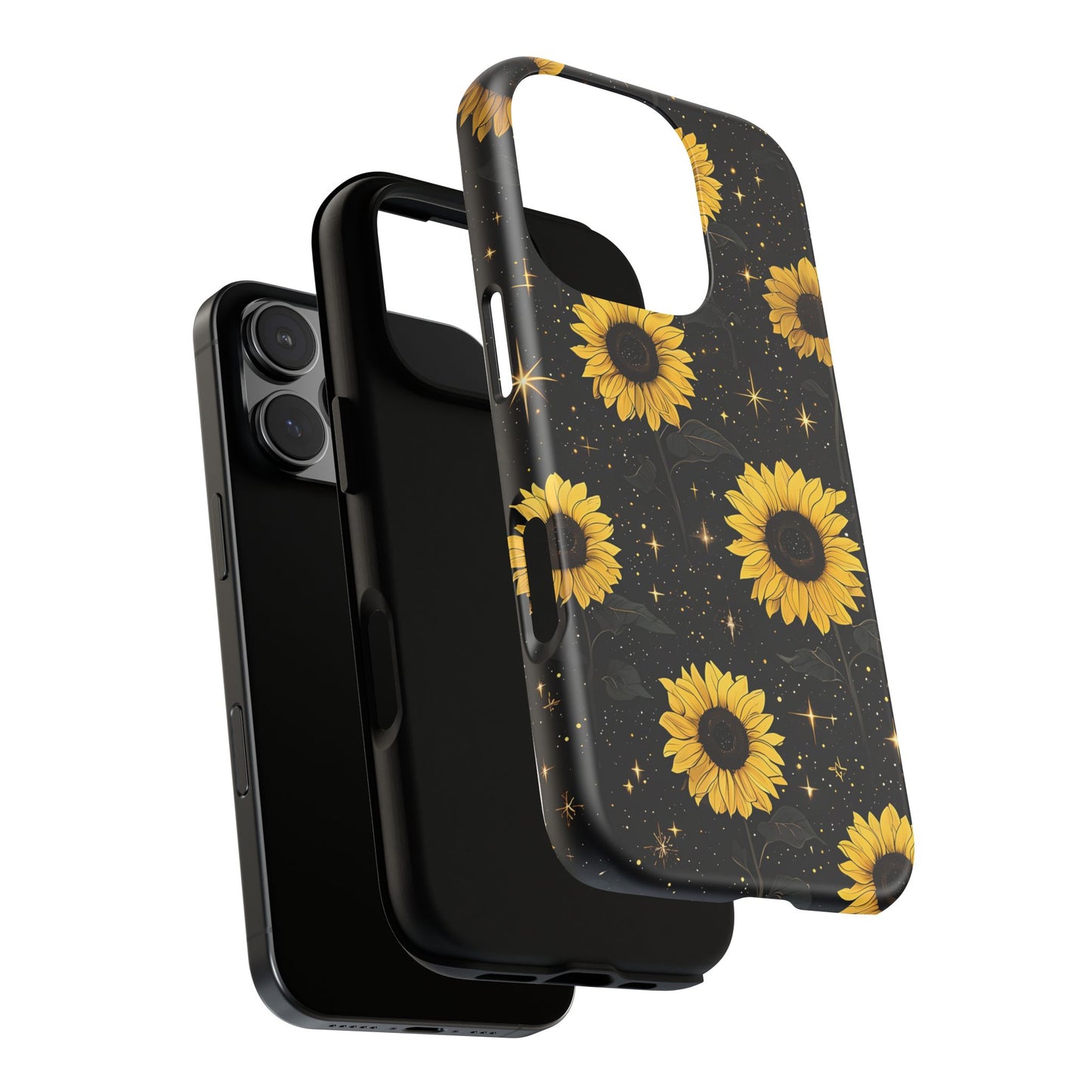 Sunflower Galaxy Tough Case - Durable Phone Cover with Floral Design