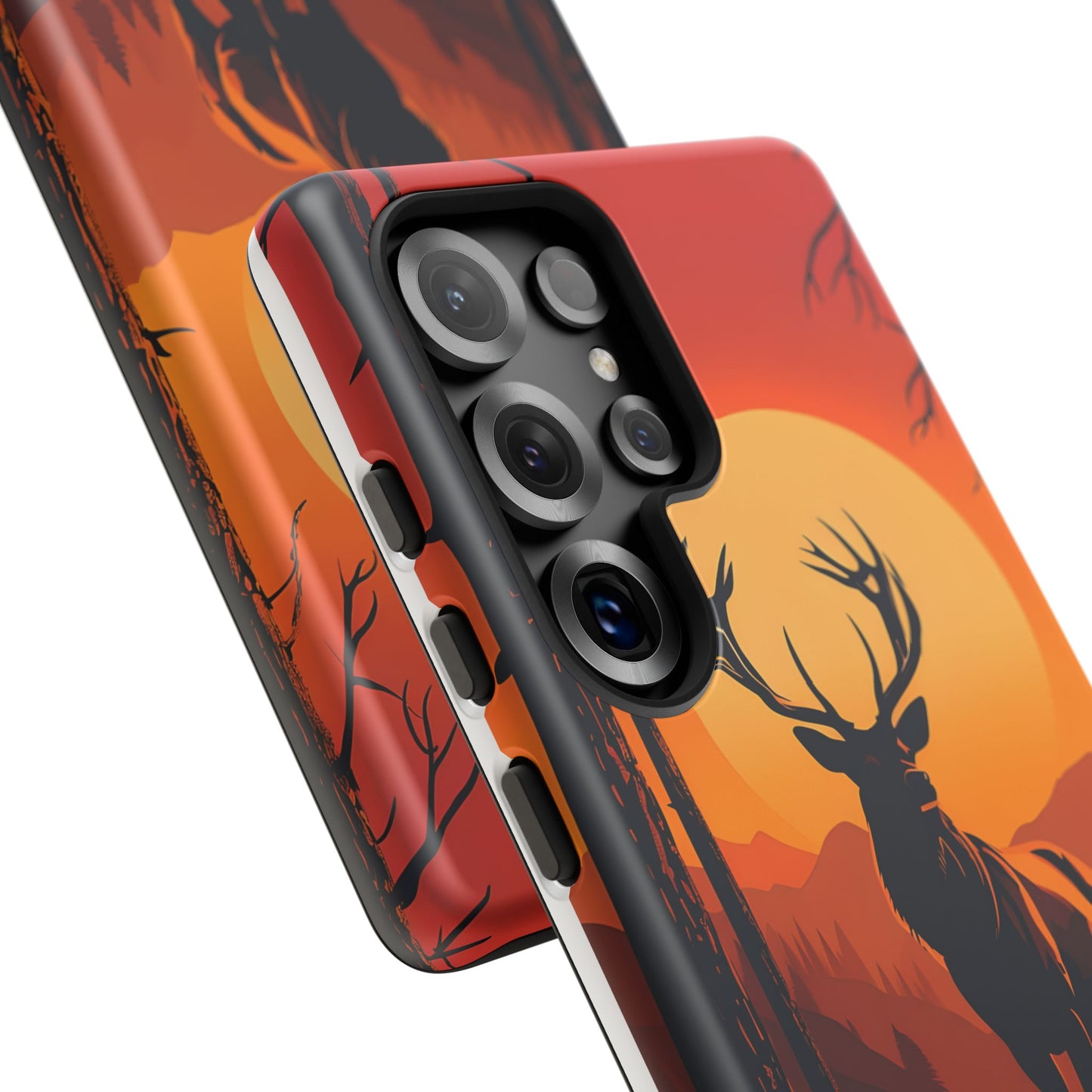 Wildlife Phone Case - Stag and Sunset Design for Nature Lovers