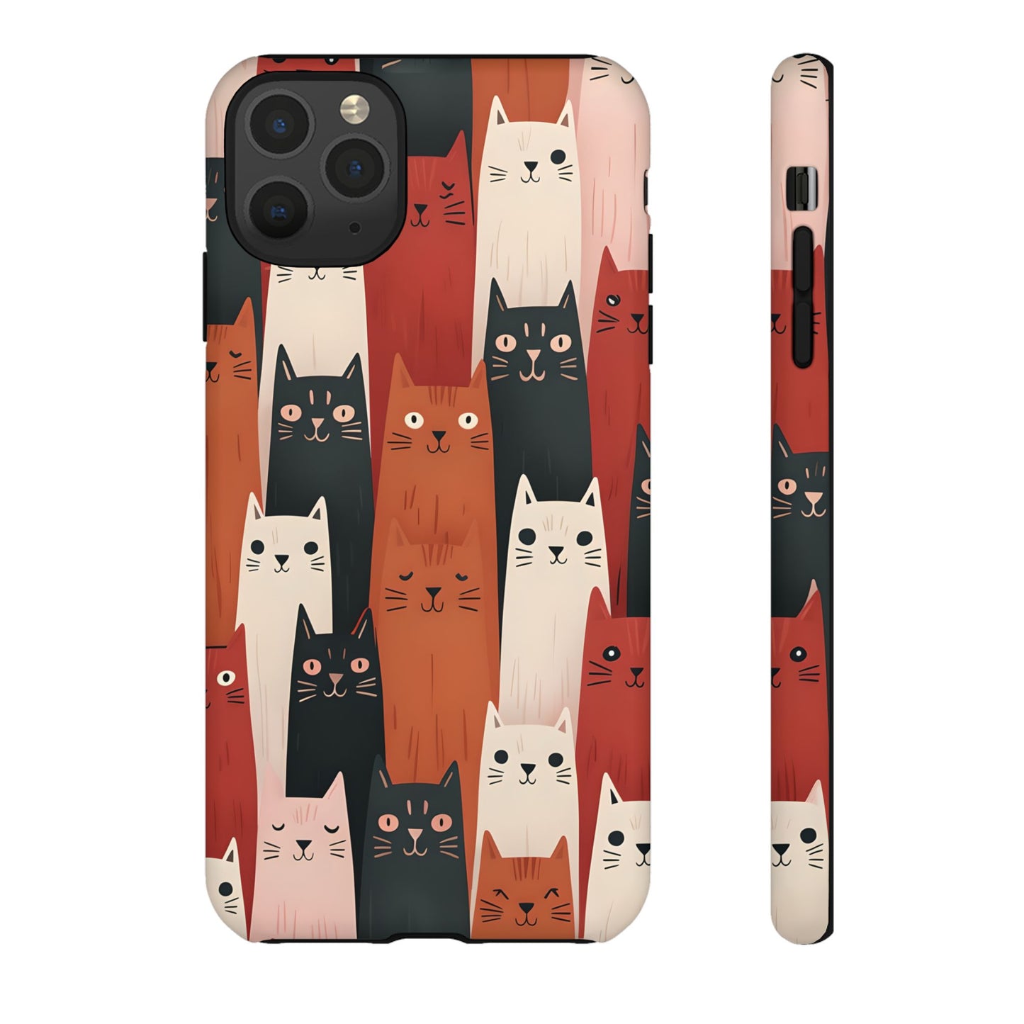 Playful Cat Phone Case - Tough & Stylish Purrfect for Cat Lovers