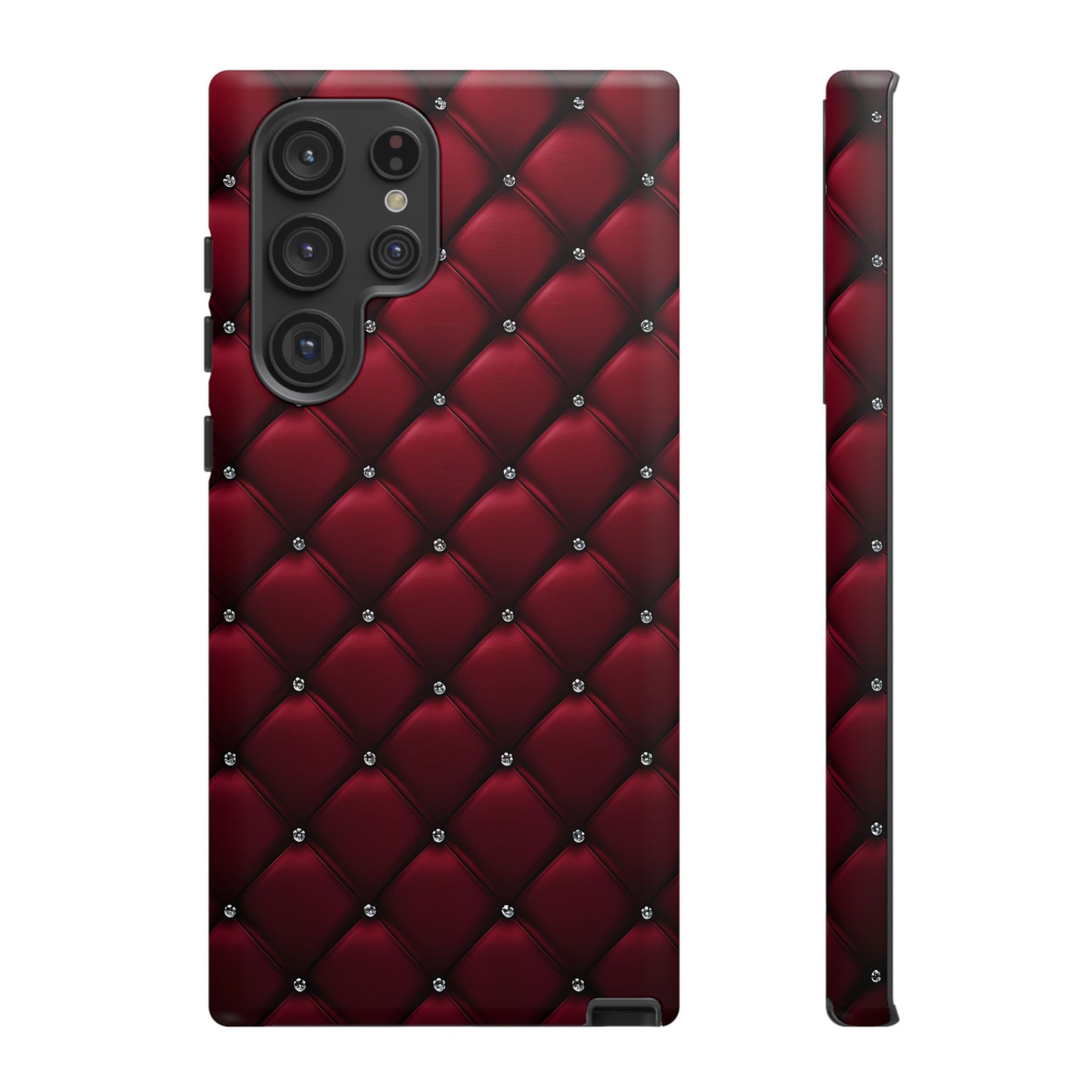 Luxurious Red Leather Phone Case – Stylish Protection for Your Device