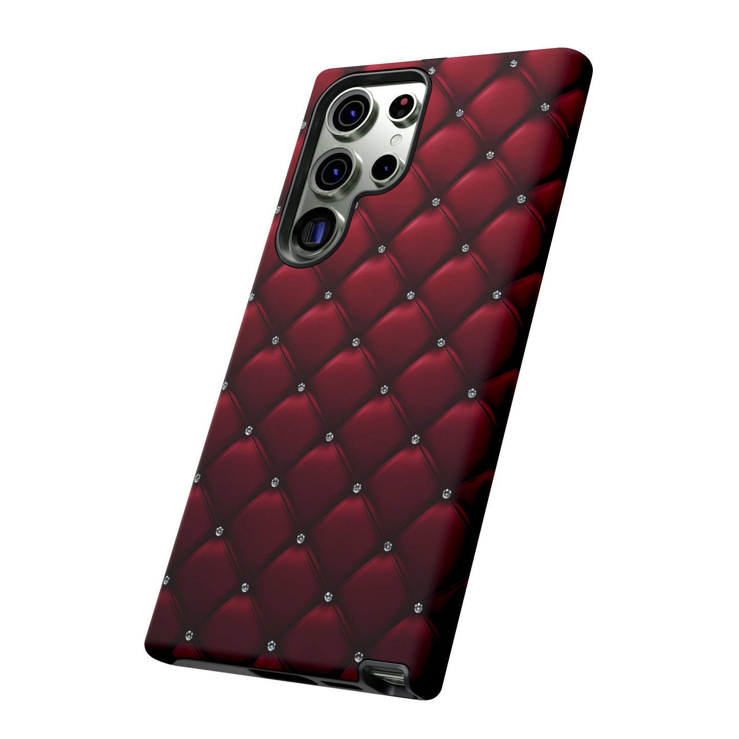 Luxurious Red Leather Phone Case – Stylish Protection for Your Device