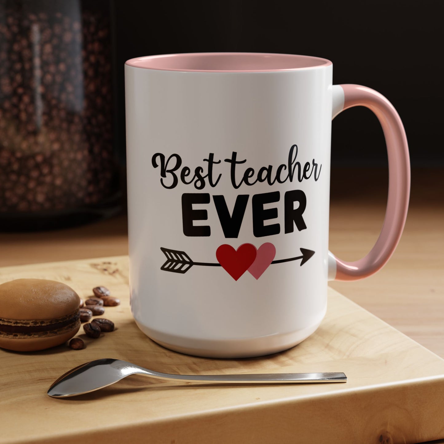 Best Teacher Ever Accent Coffee Mug - 15oz
