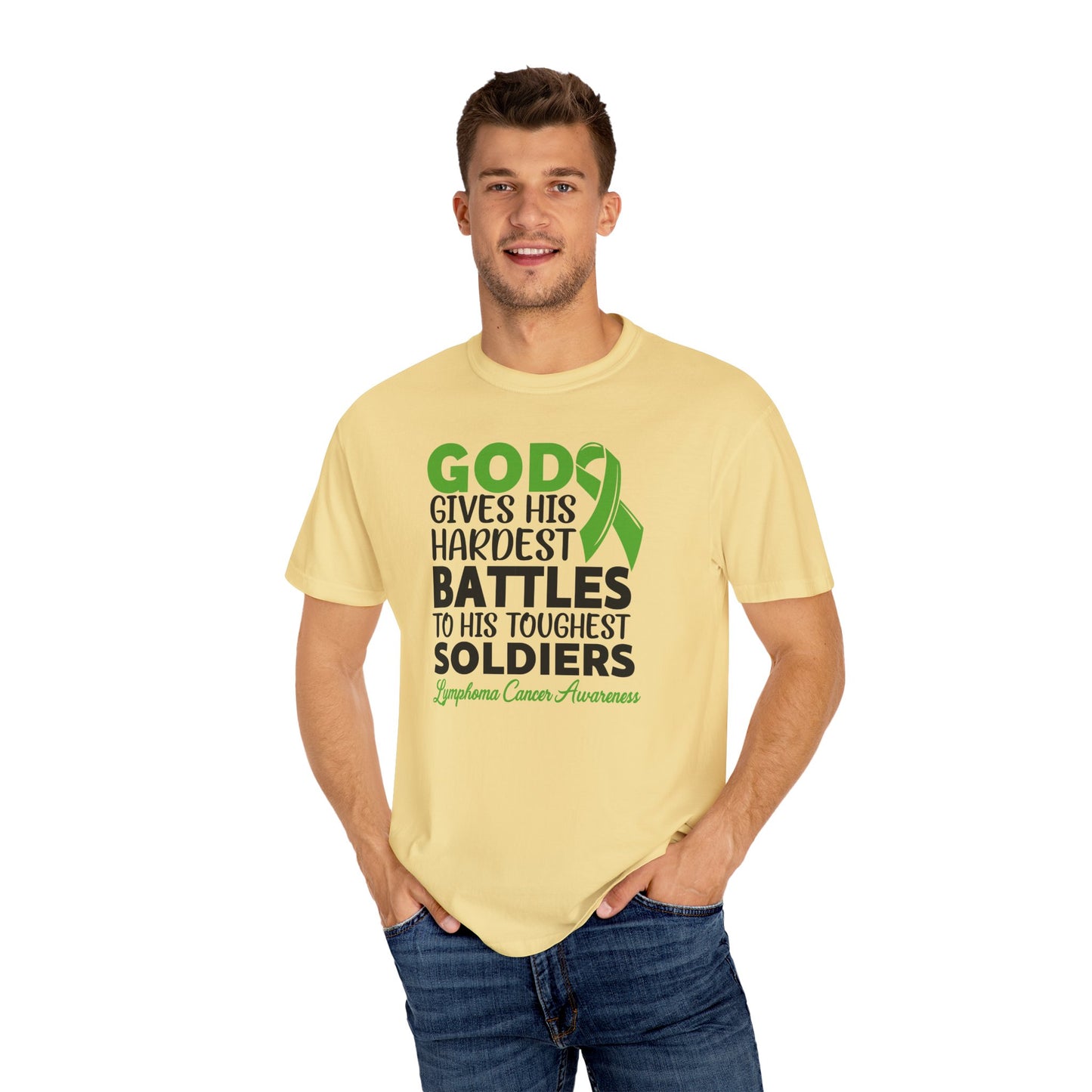 God Gives His Toughest Soldiers T-shirt, Lymphoma Awareness Tee, Unisex Garment-Dyed Shirt, Support Cancer Fighters, Gift for [...]