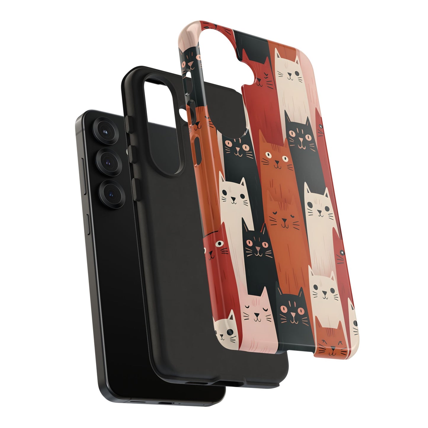Playful Cat Phone Case - Tough & Stylish Purrfect for Cat Lovers