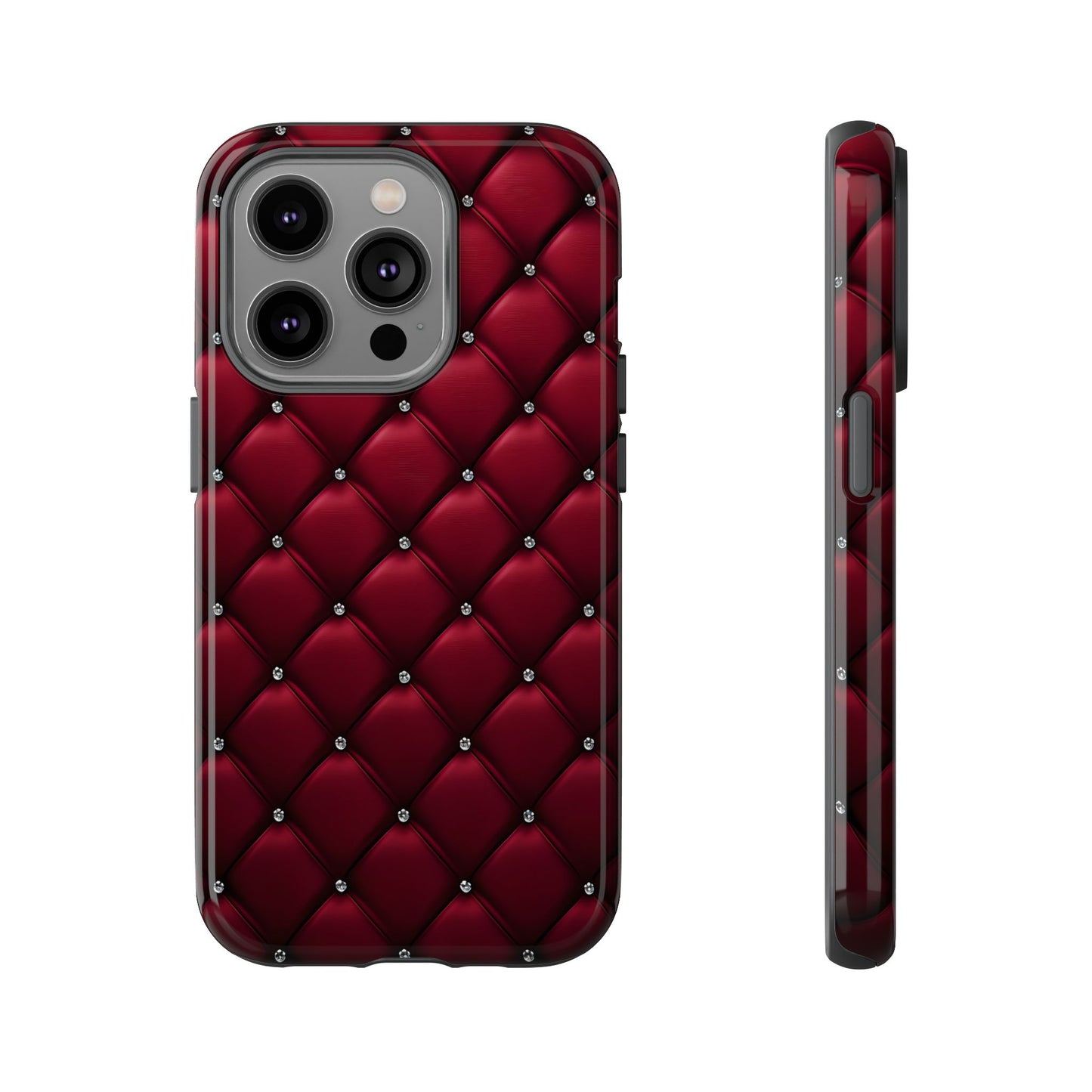 Luxurious Red Leather Phone Case – Stylish Protection for Your Device
