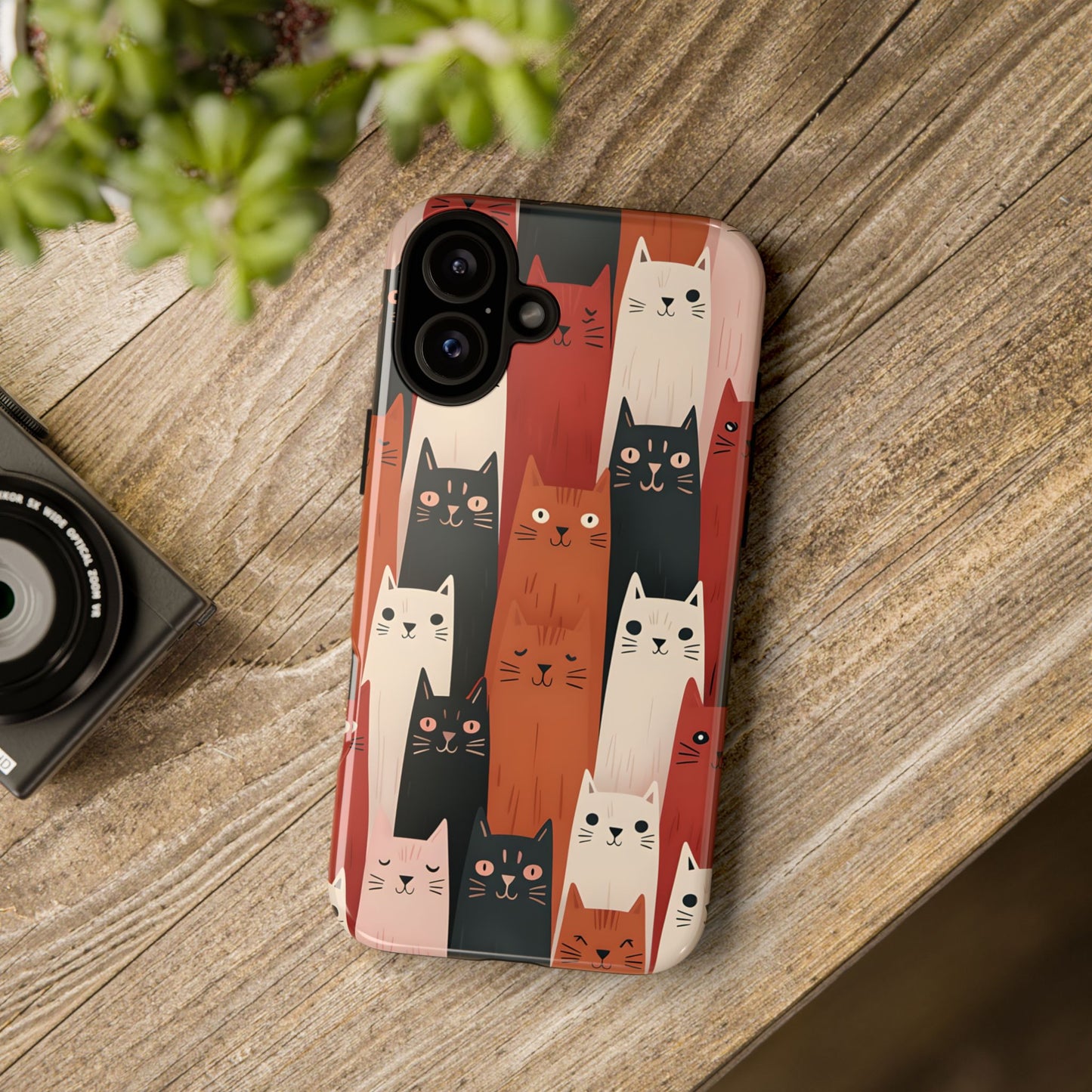 Playful Cat Phone Case - Tough & Stylish Purrfect for Cat Lovers