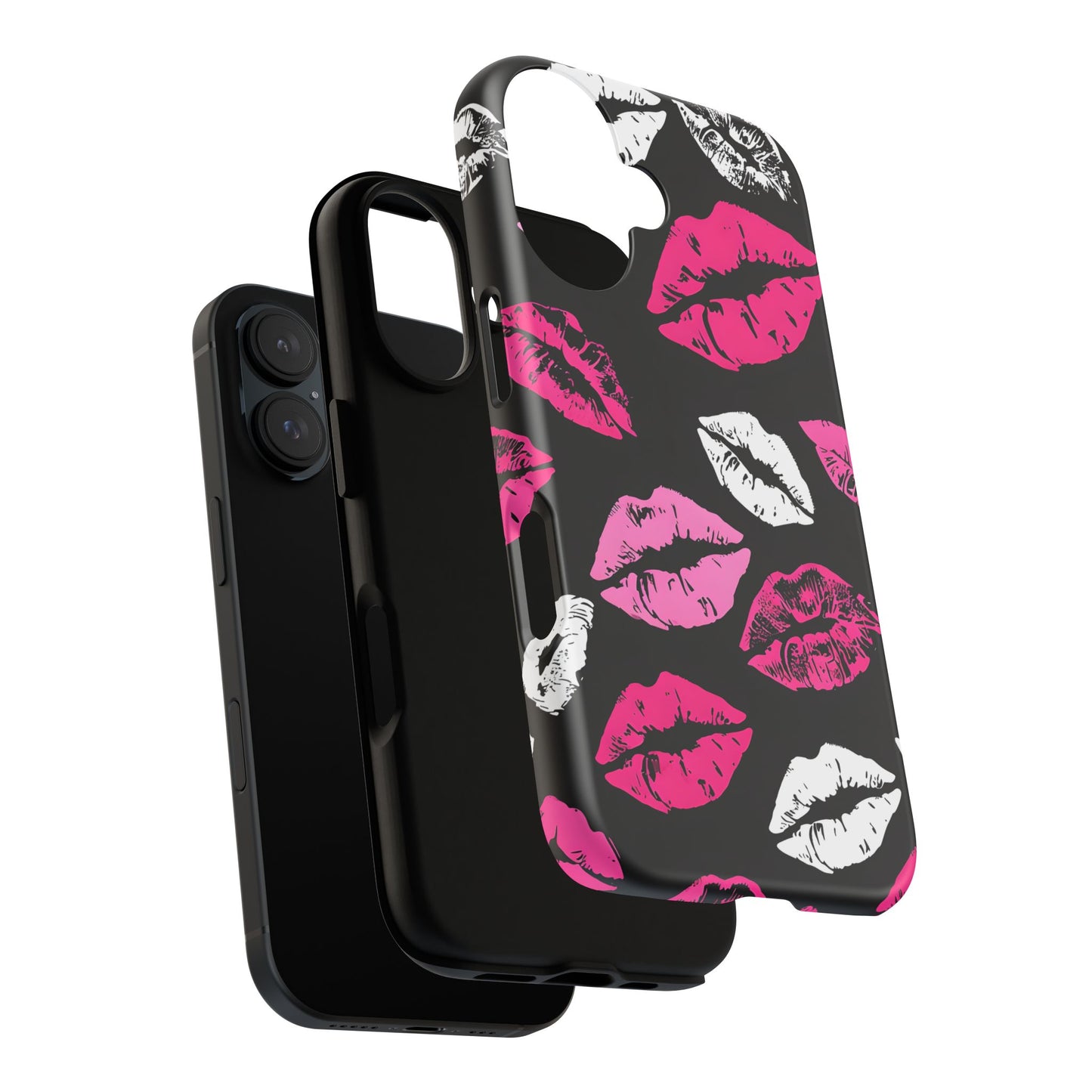 Lips Print iPhone Case - Stylish Tough Phone Cover