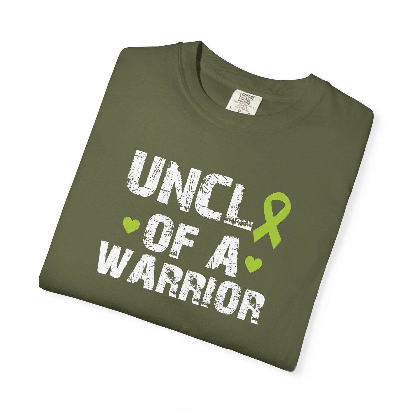 Uncle of a Warrior T-Shirt | Garment-Dyed Comfort Tee, Gift for Family, Supportive Apparel for Awareness Events, Relaxed Fit