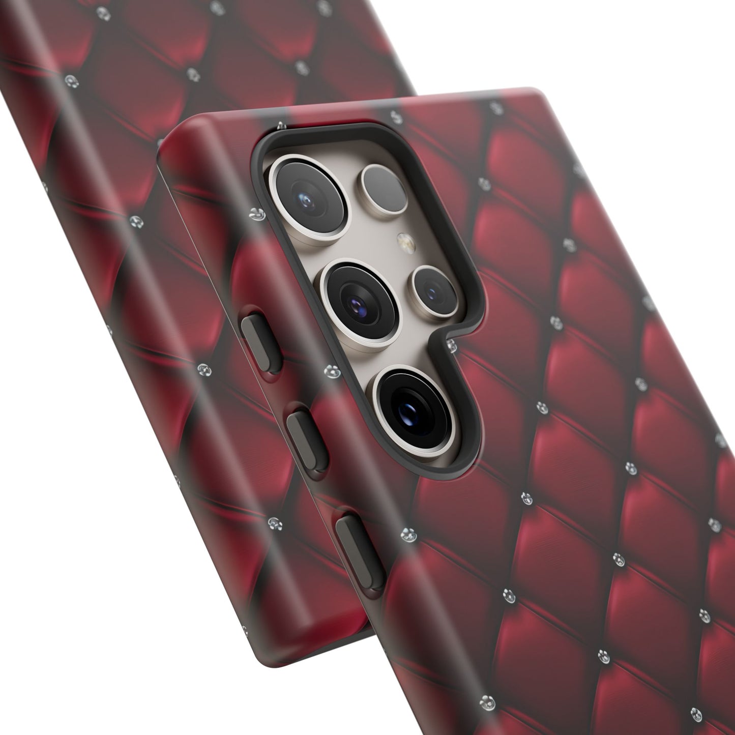 Luxurious Red Leather Phone Case – Stylish Protection for Your Device