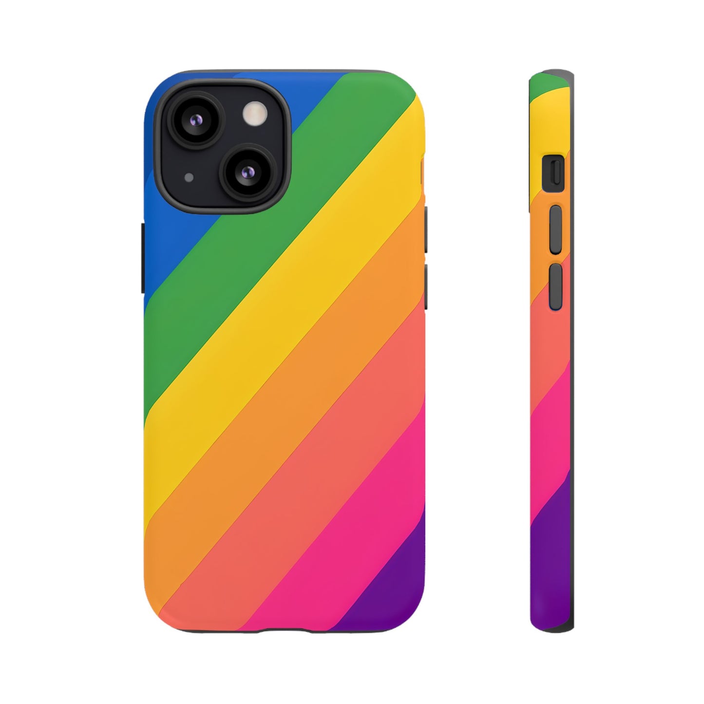 Vibrant Rainbow Phone Case - Tough & Stylish
