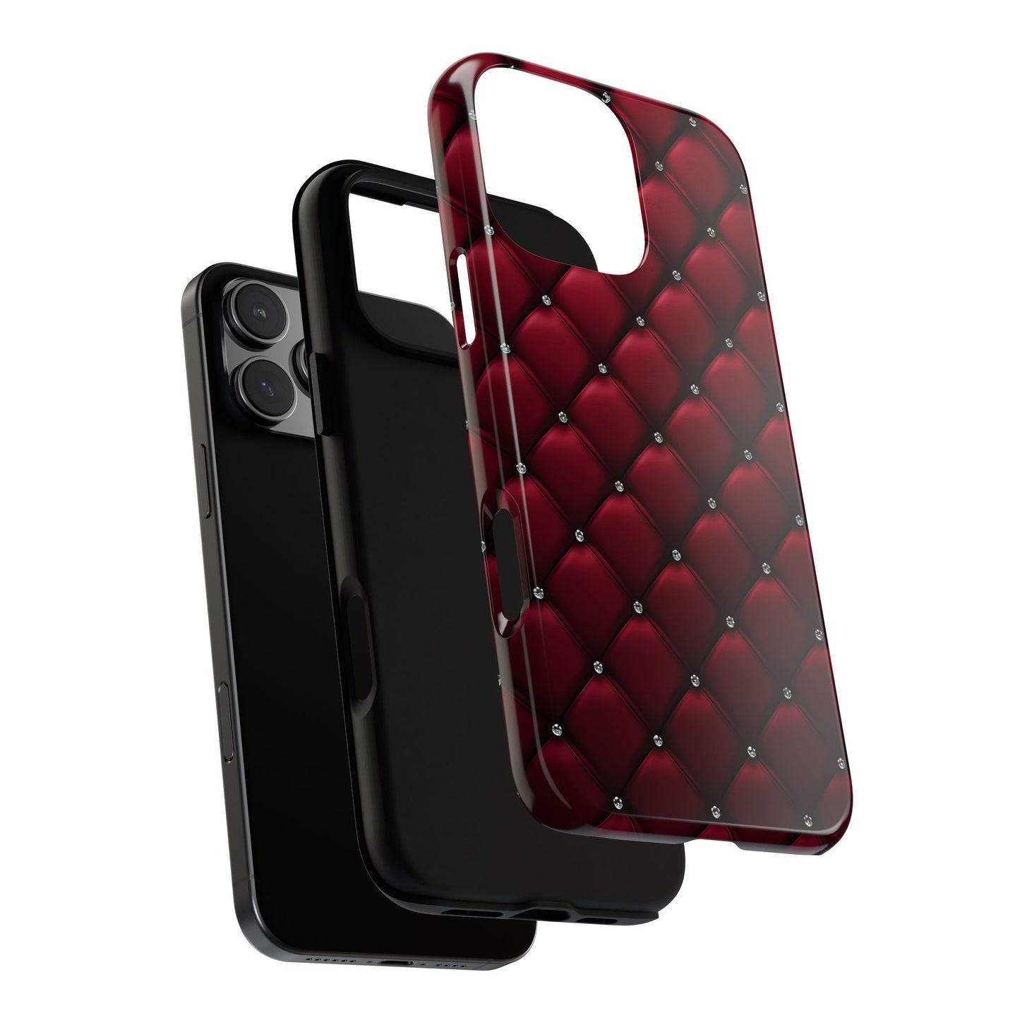 Luxurious Red Leather Phone Case – Stylish Protection for Your Device