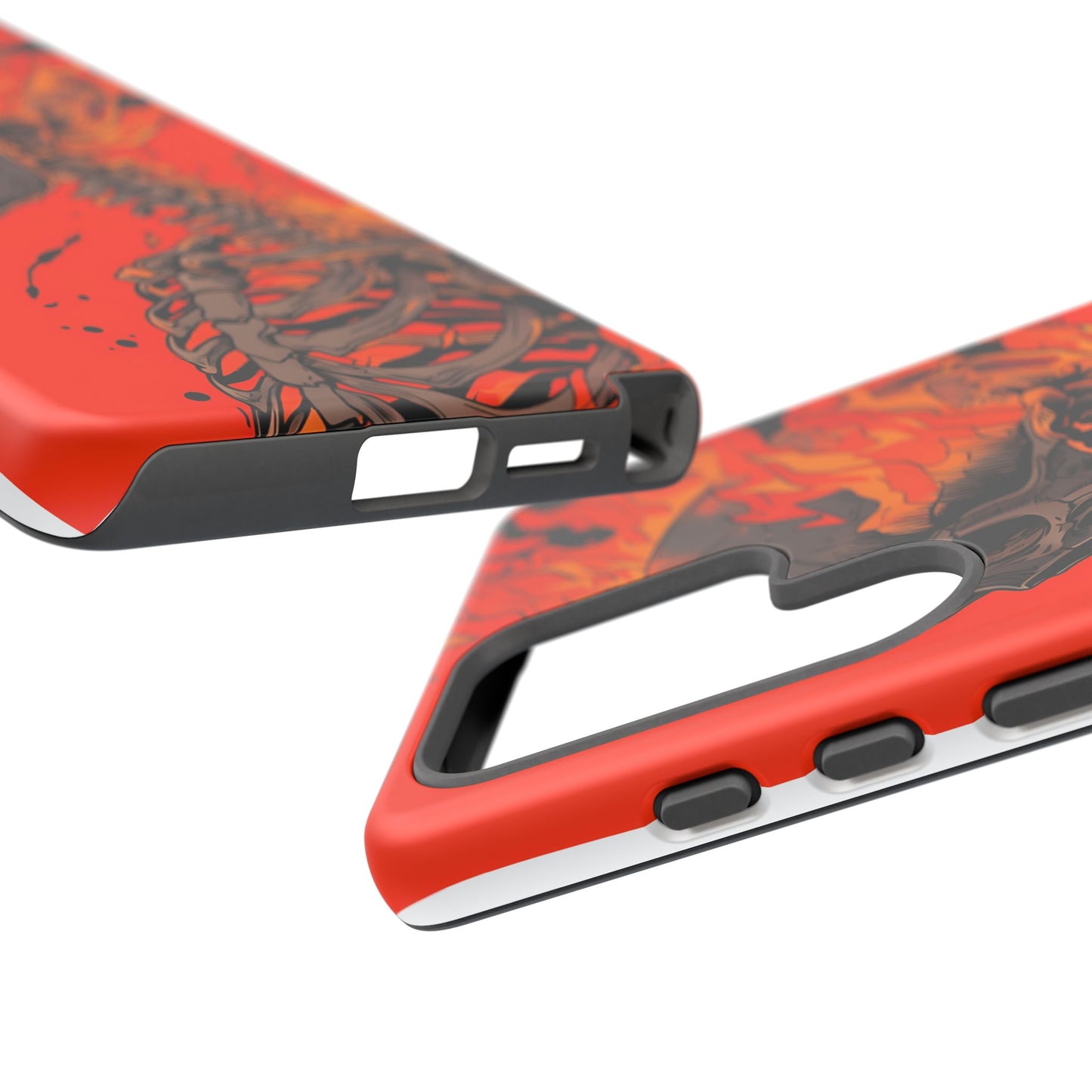Flaming Skeleton Phone Case - Tough & Stylish Protection