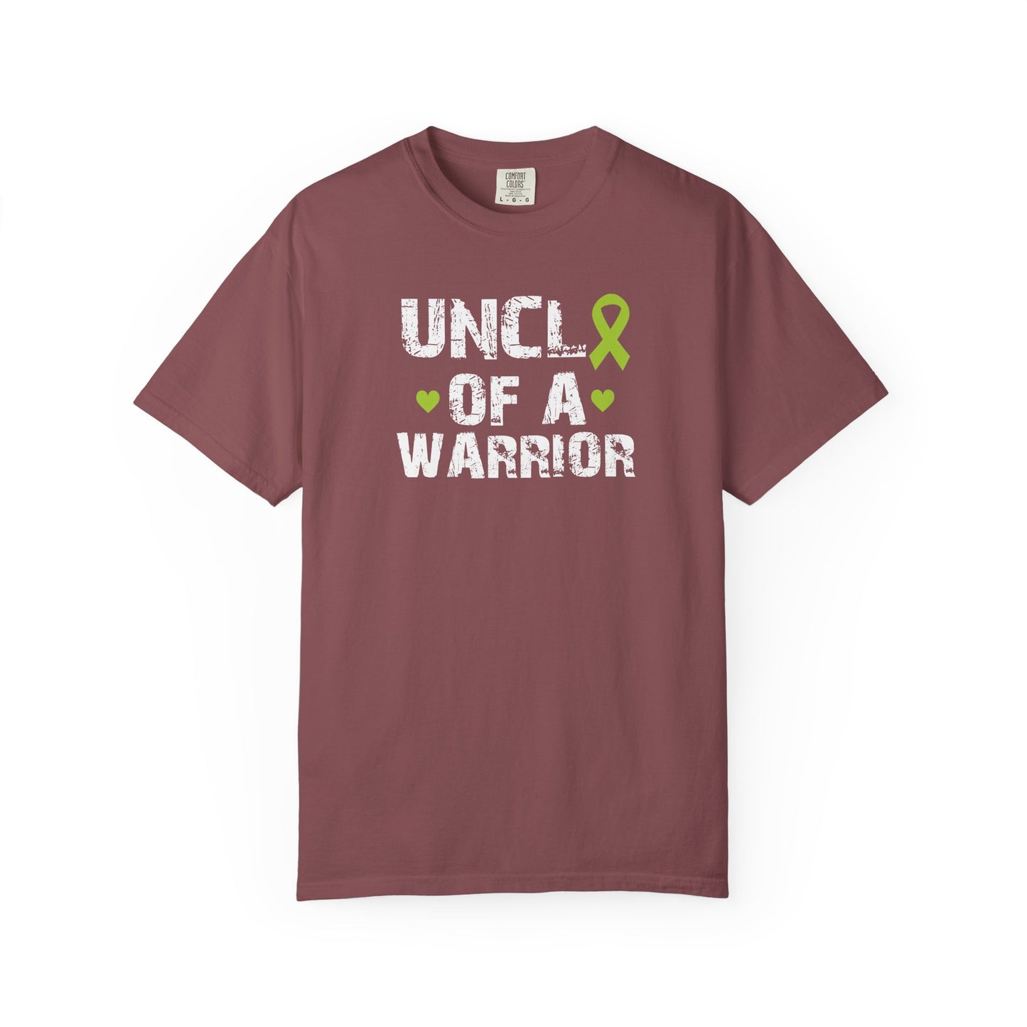 Uncle of a Warrior T-Shirt | Garment-Dyed Comfort Tee, Gift for Family, Supportive Apparel for Awareness Events, Relaxed Fit