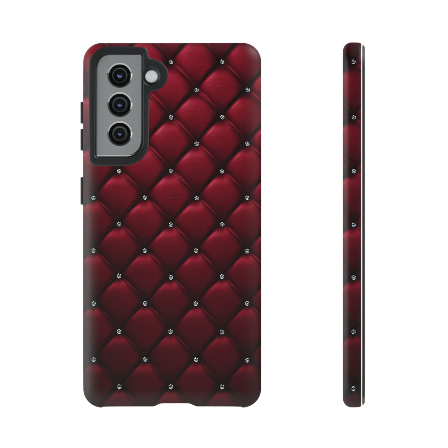 Luxurious Red Leather Phone Case – Stylish Protection for Your Device