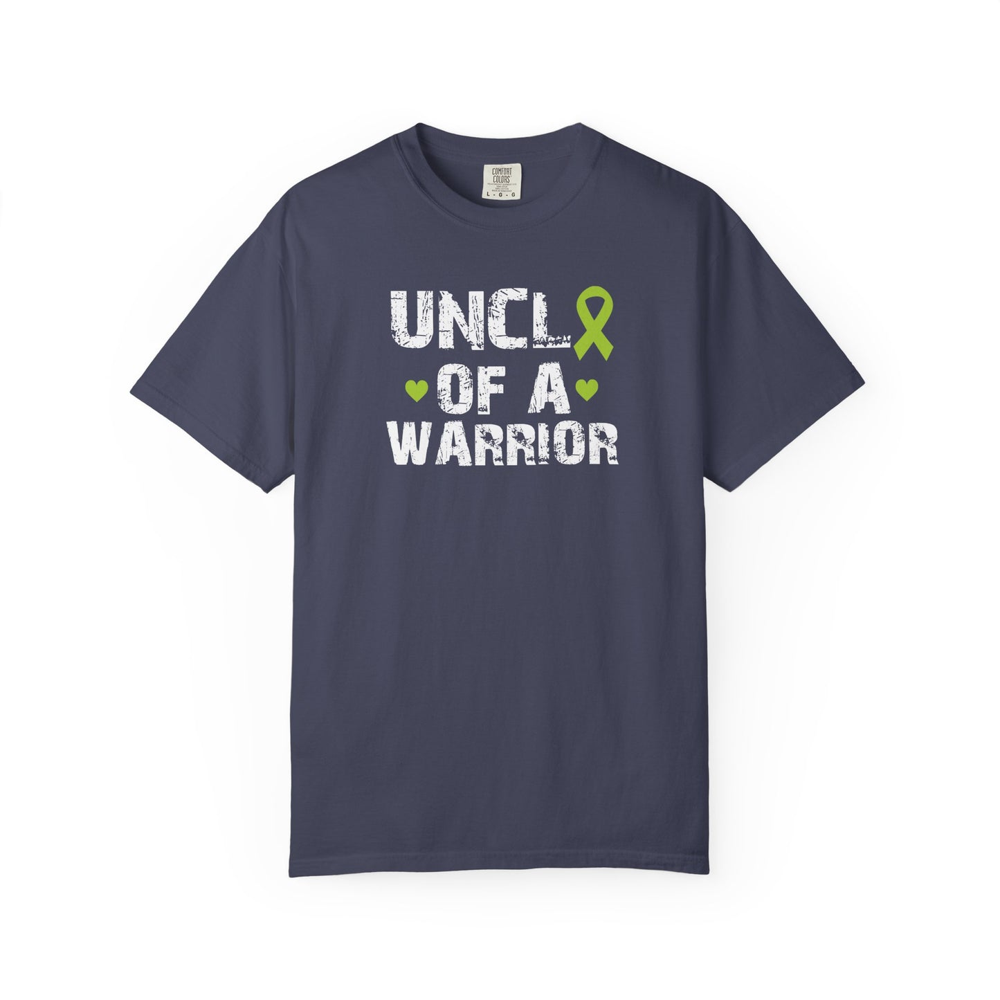 Uncle of a Warrior T-Shirt | Garment-Dyed Comfort Tee, Gift for Family, Supportive Apparel for Awareness Events, Relaxed Fit