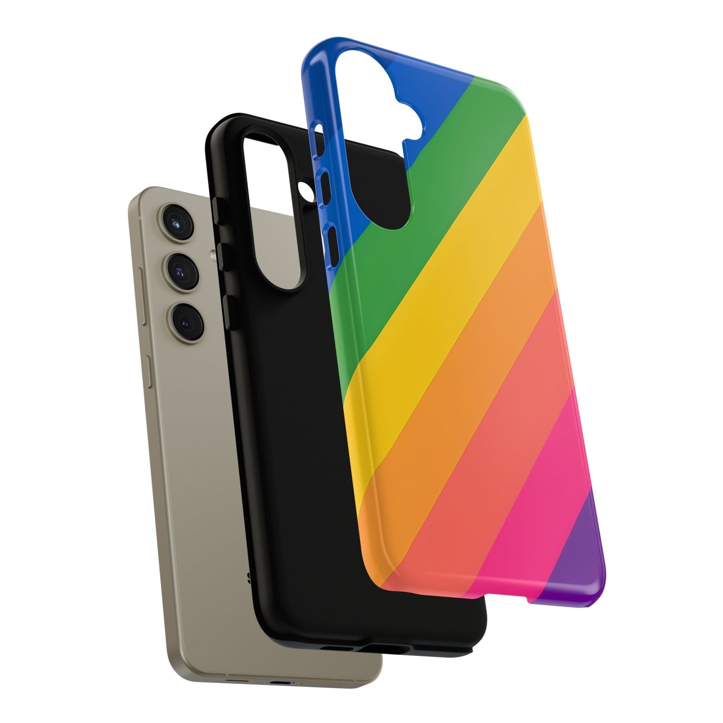 Vibrant Rainbow Phone Case - Tough & Stylish
