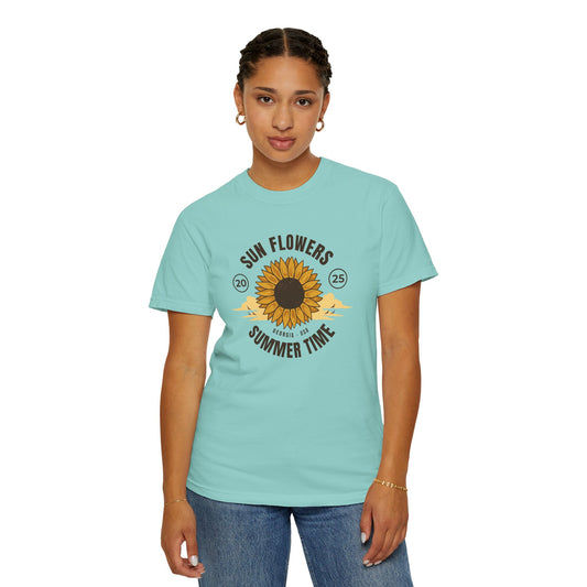 Sunflower Summer Time Unisex T-Shirt PERSONALIZED