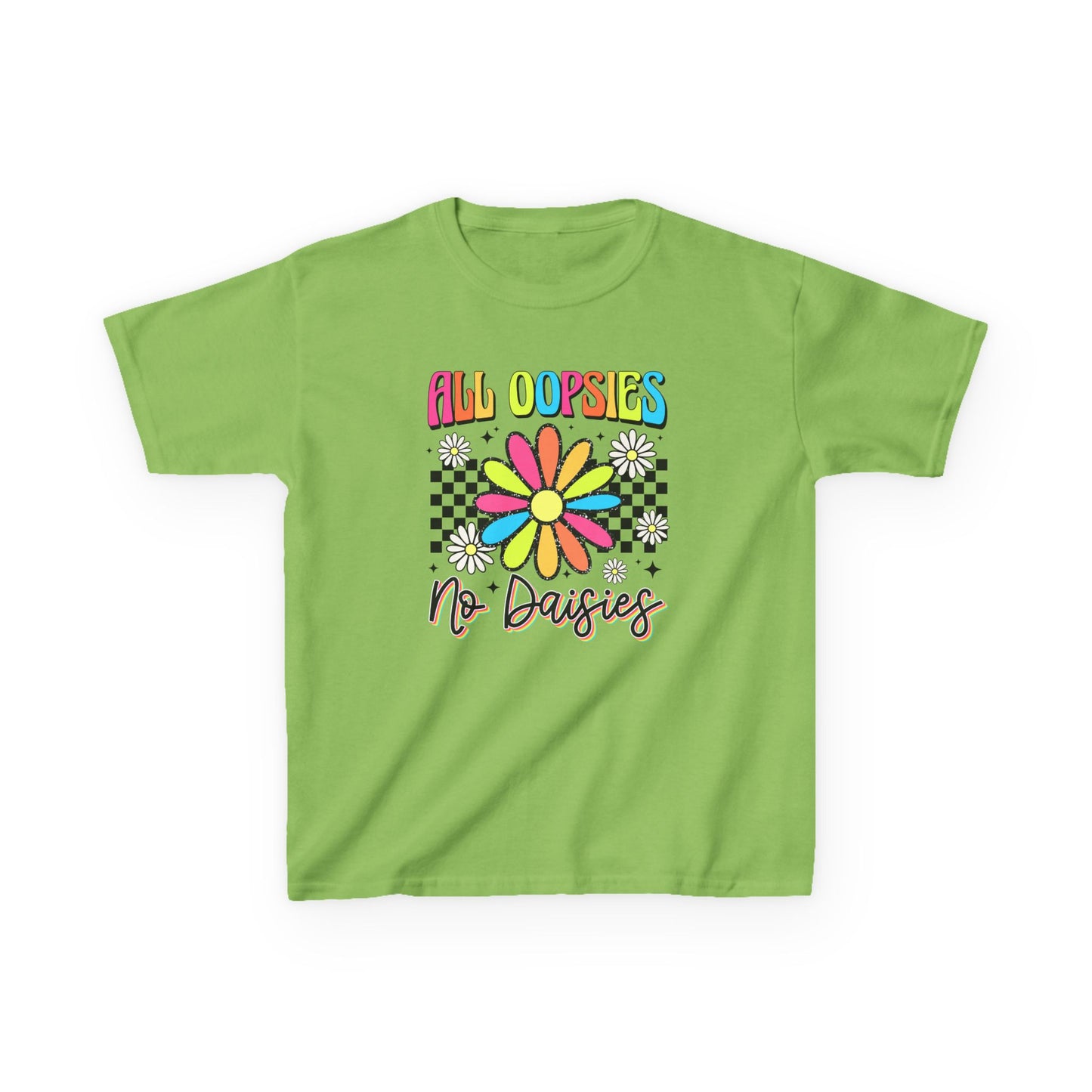 Colorful Kids Tee - 'All Oopsies No Daisies'