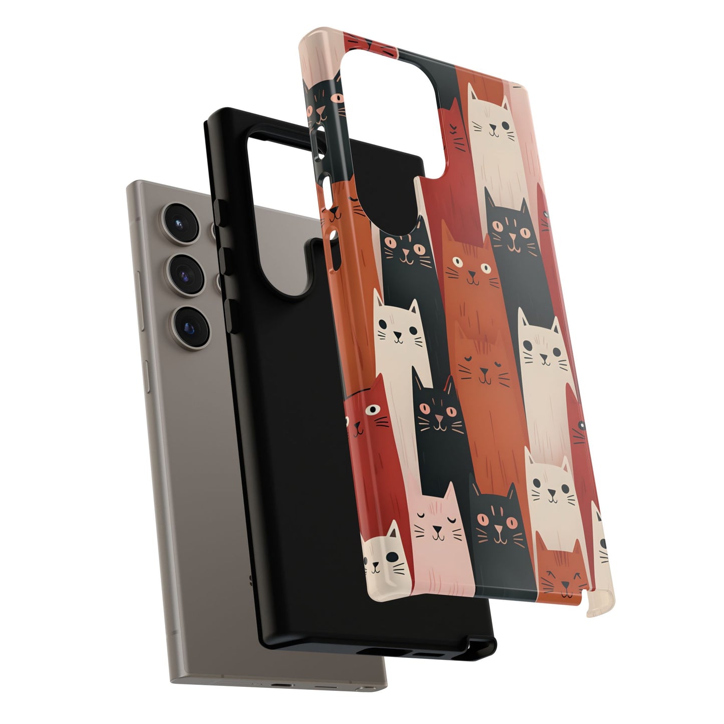 Playful Cat Phone Case - Tough & Stylish Purrfect for Cat Lovers