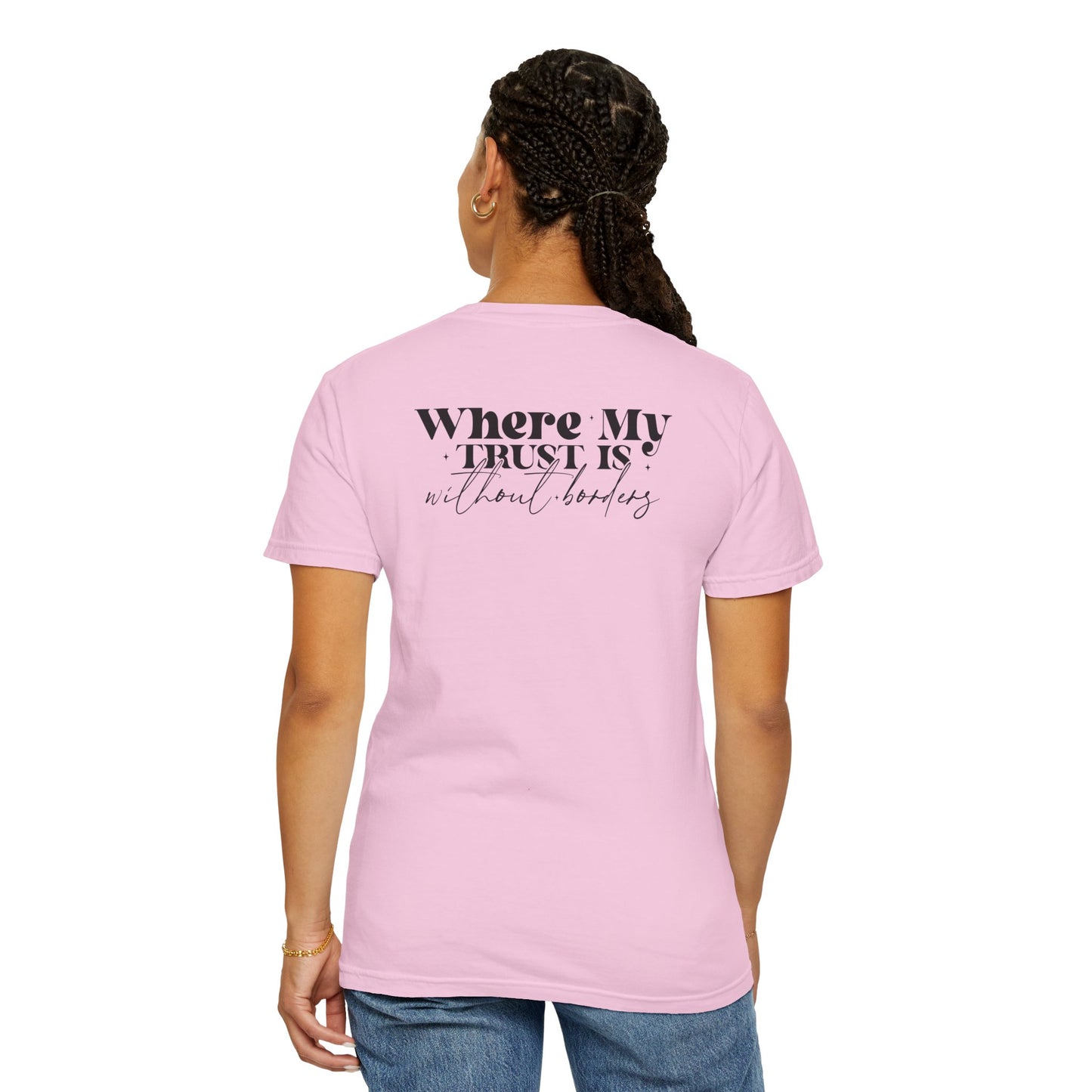 Inspirational Unisex Garment-Dyed T-Shirt - 'Spirit Lead Me' & 'Where My Trust Is'