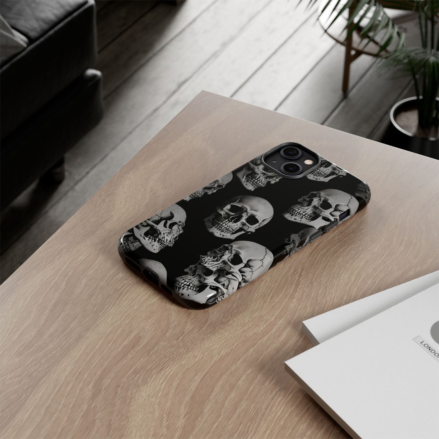 Skull Print Phone Case - Tough Cases for Bold Style