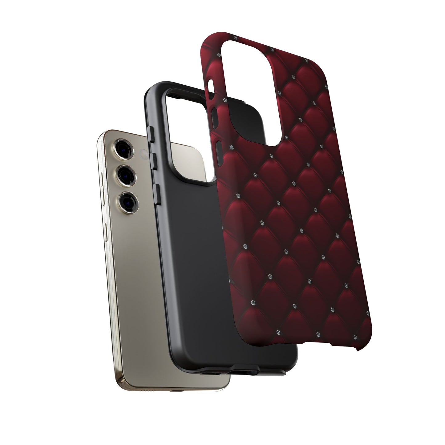 Luxurious Red Leather Phone Case – Stylish Protection for Your Device