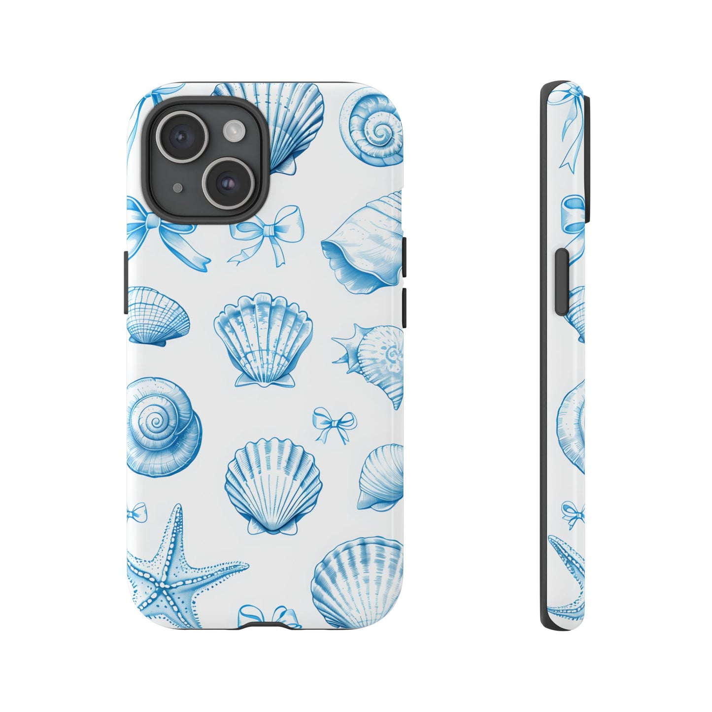 Coquette-Coastal Ocean-Themed Phone Case - Seashell and Starfish Design