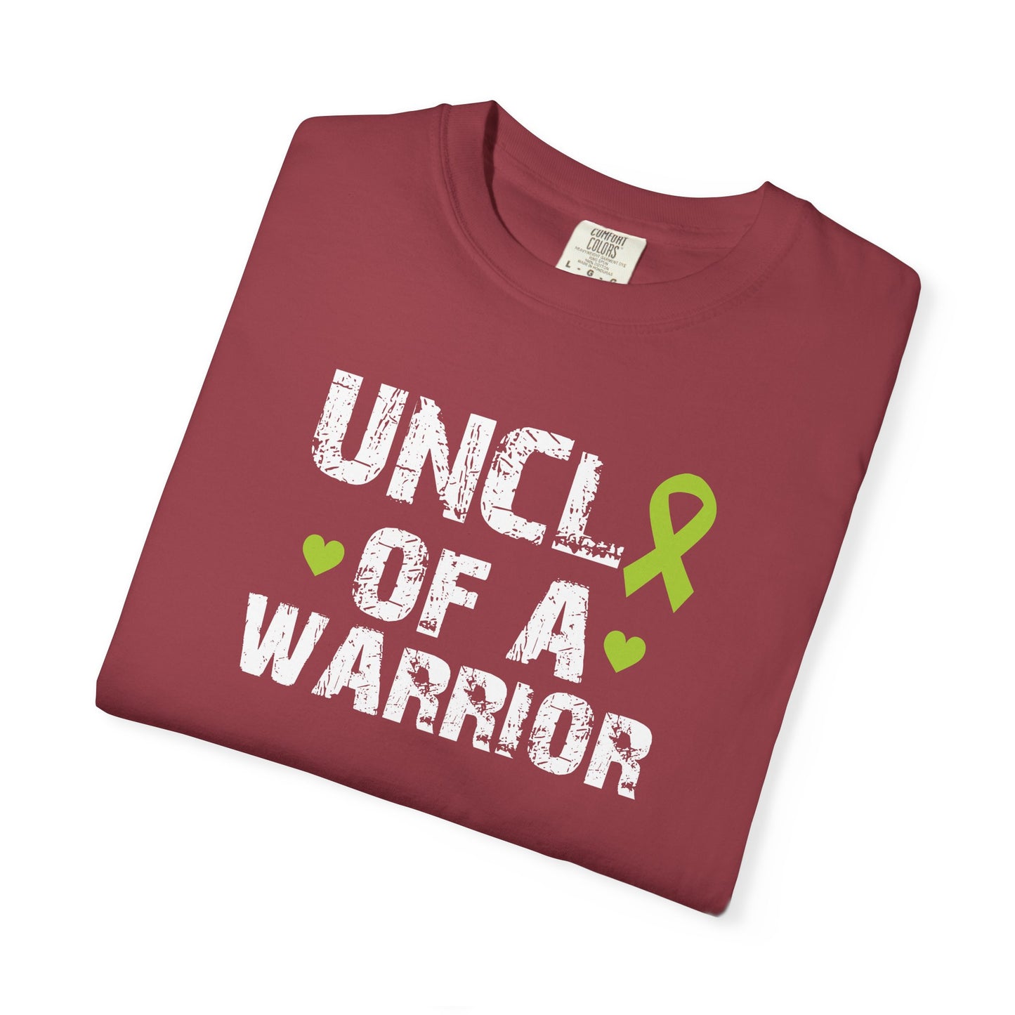 Uncle of a Warrior T-Shirt | Garment-Dyed Comfort Tee, Gift for Family, Supportive Apparel for Awareness Events, Relaxed Fit