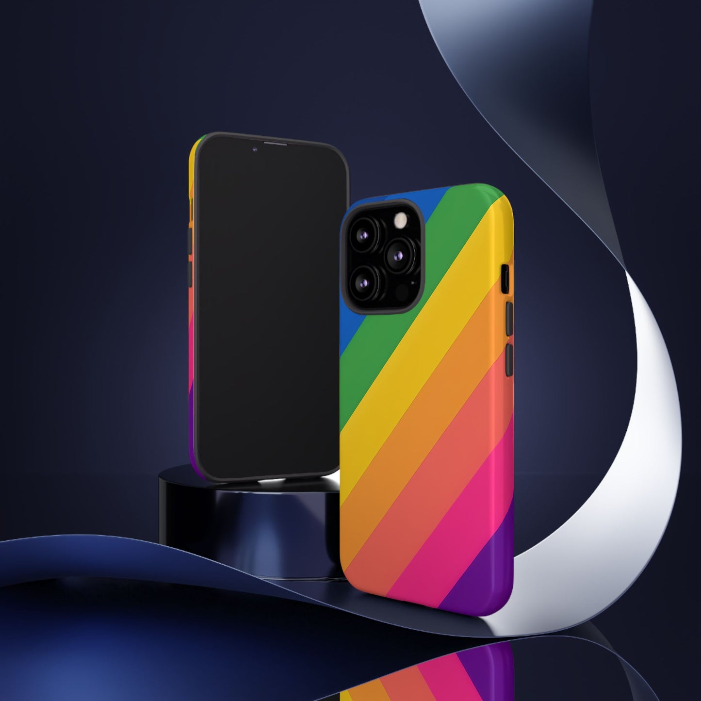 Vibrant Rainbow Phone Case - Tough & Stylish