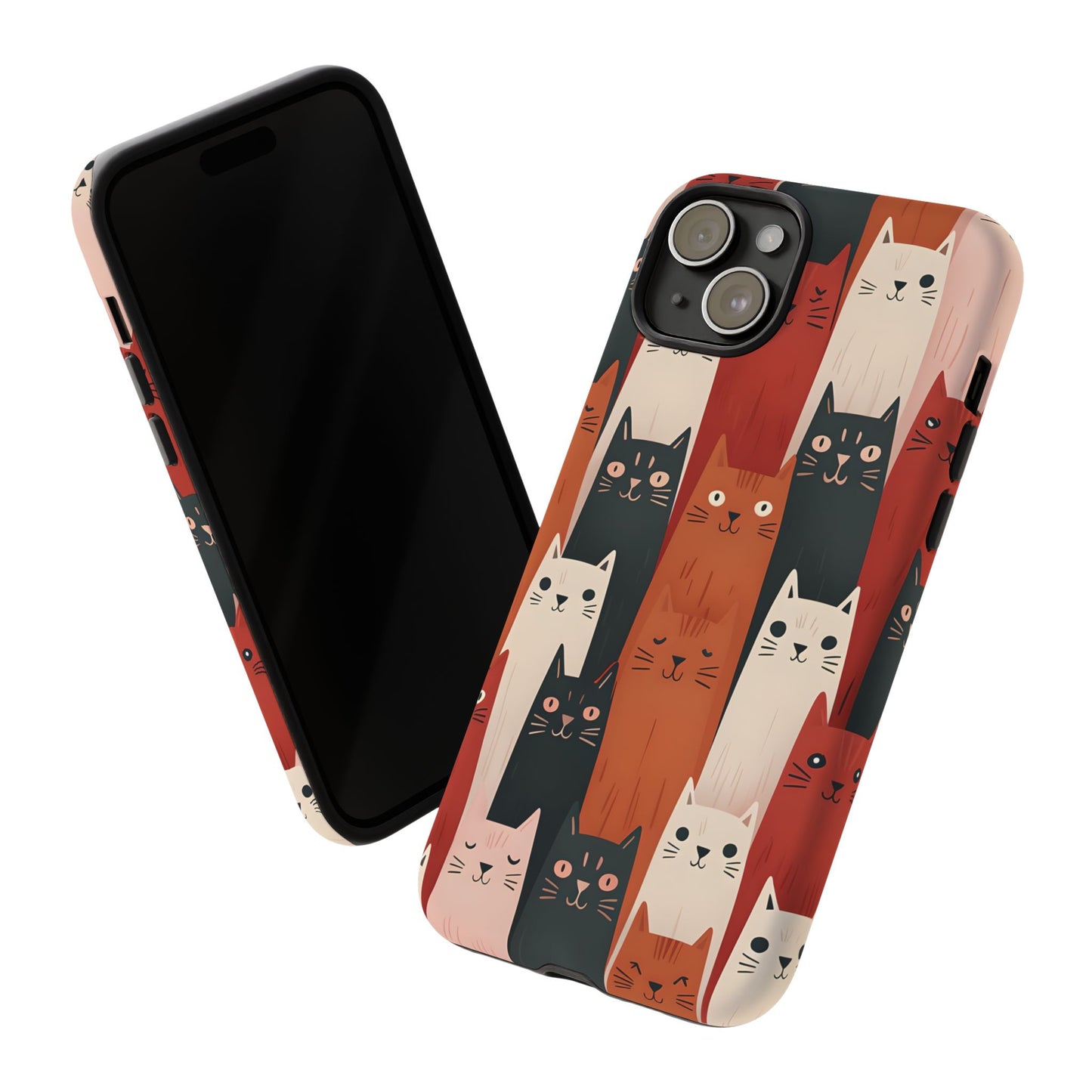 Playful Cat Phone Case - Tough & Stylish Purrfect for Cat Lovers