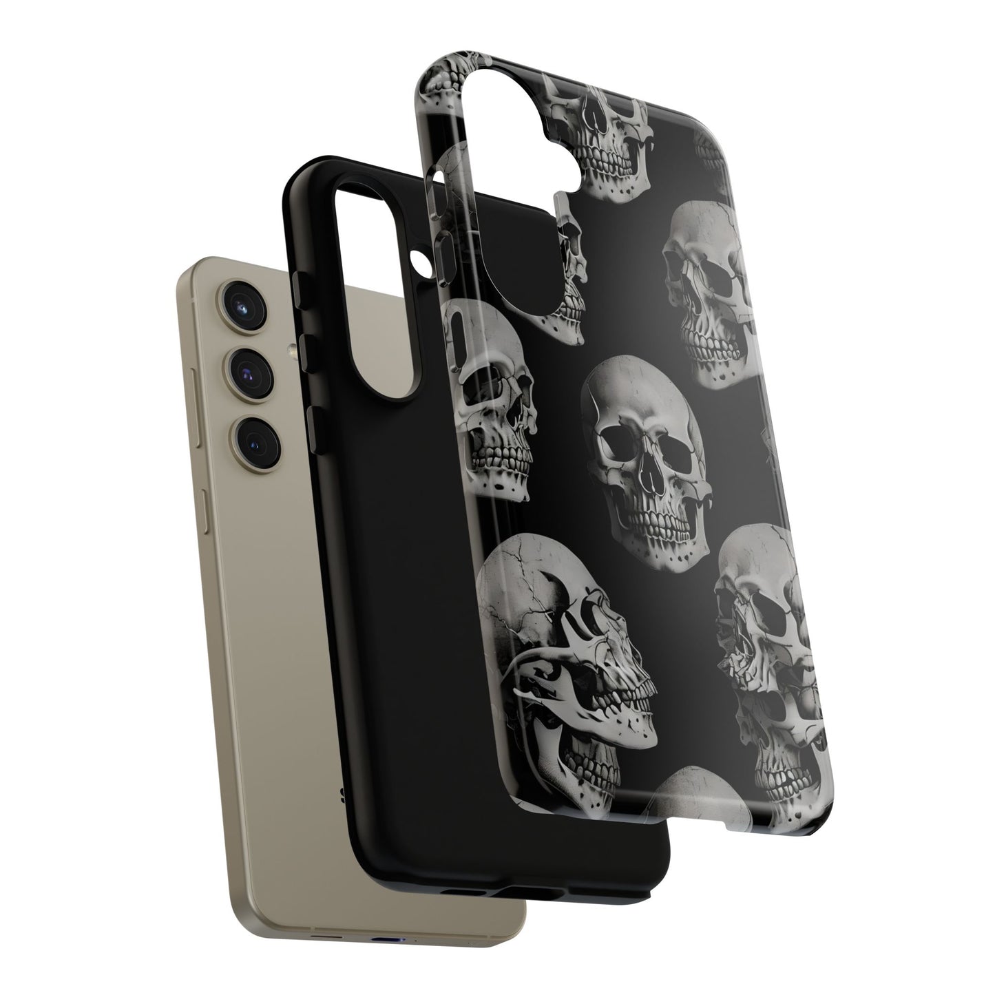 Skull Print Phone Case - Tough Cases for Bold Style