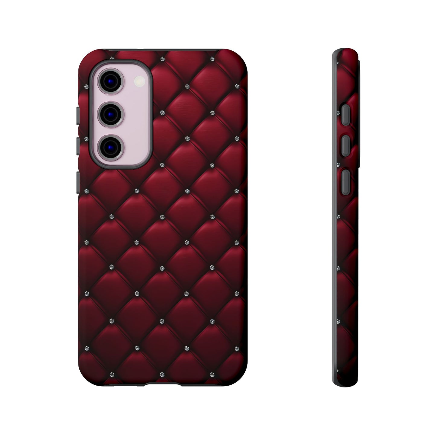 Luxurious Red Leather Phone Case – Stylish Protection for Your Device