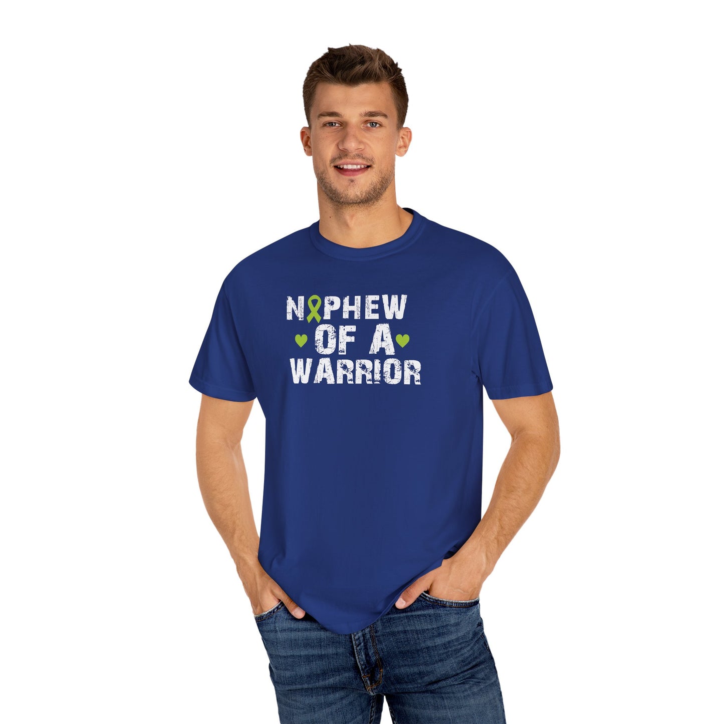 Unisex Warrior Nephew T-Shirt, Support Cancer Awareness Tee, Gift for Family, Comfortable Casual Wear, Unisex Cancer Support Shirt