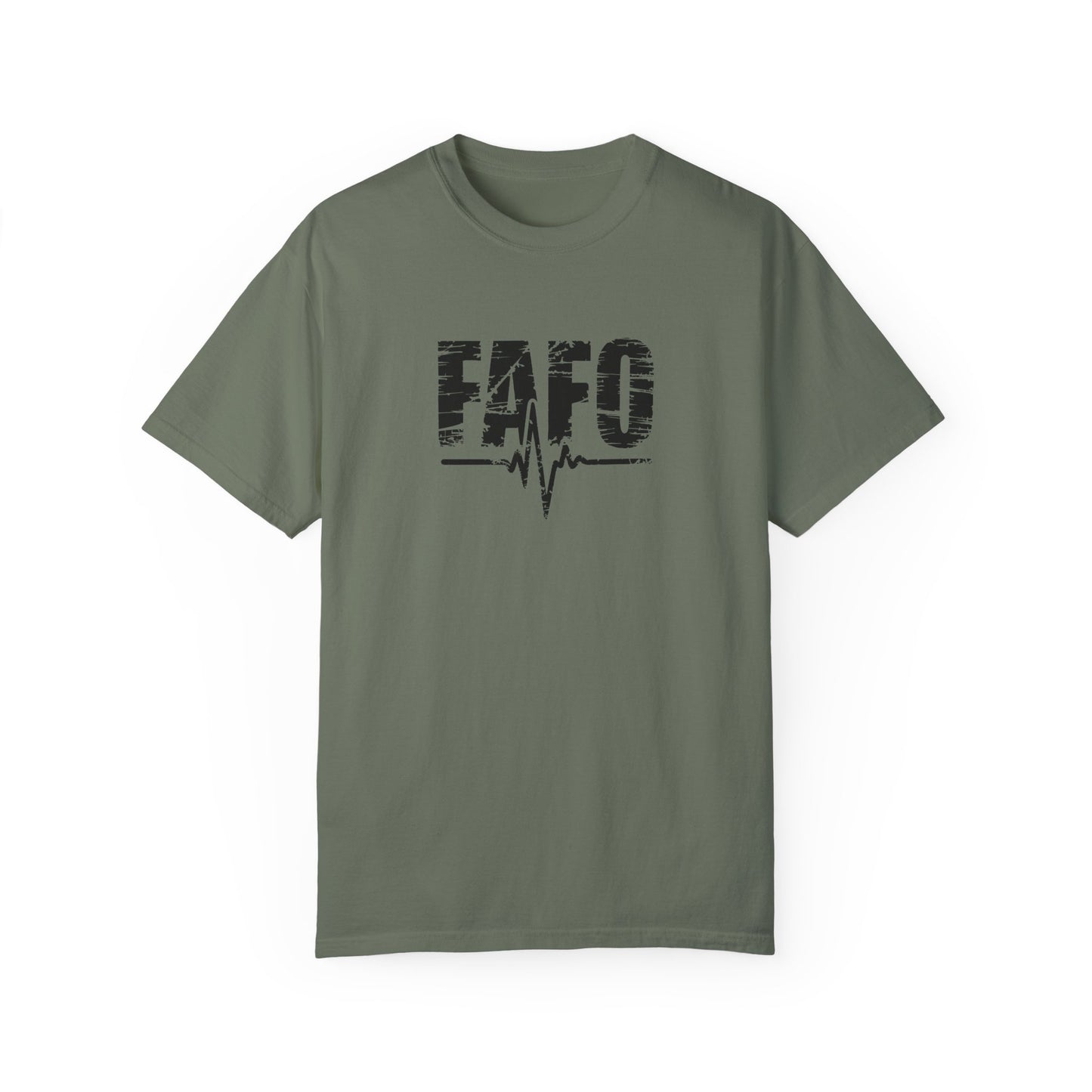 Unisex Garment-Dyed T-Shirt – "FAFO" Graphic Tee for Casual Vibes