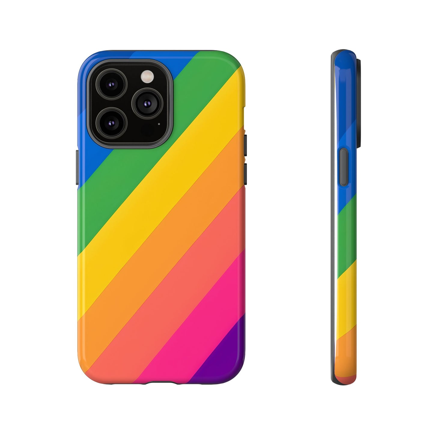 Vibrant Rainbow Phone Case - Tough & Stylish