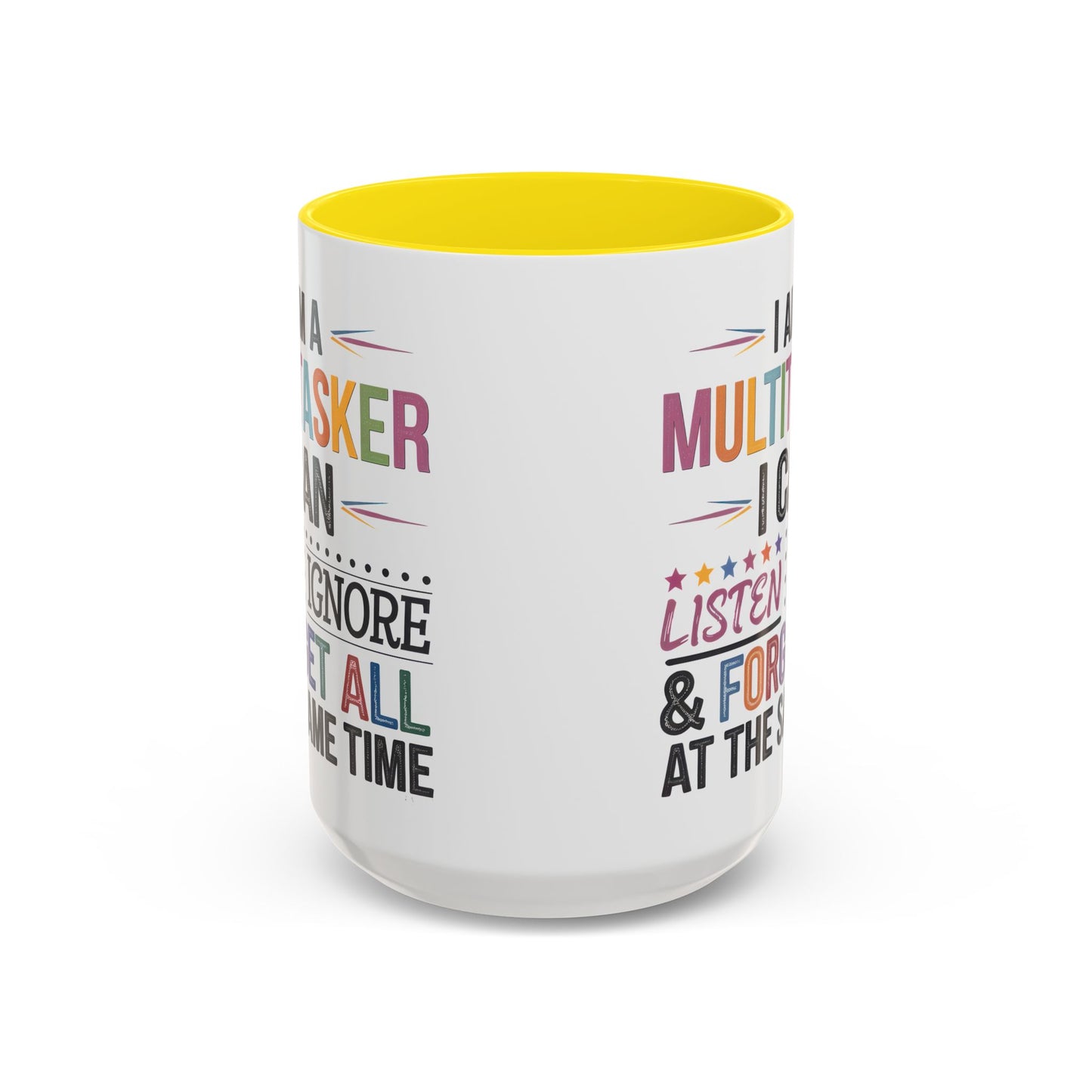 Multitasker Coffee 15oz Mug - Fun Accent Mug for Busy Beverages