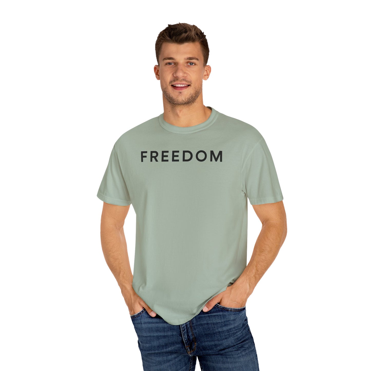 Freedom Statement T-Shirt, Unisex Casual Tee, Gift for Activists, Everyday Wear, Motivational Apparel, Positive Message Shirt