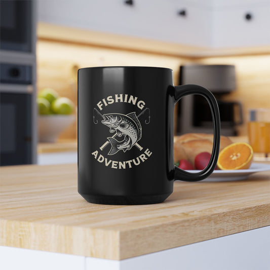 Fishing Adventure 15oz Mug - Perfect Gift for Fishing Enthusiasts